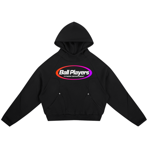 Curved Panel Raglan Hoodie