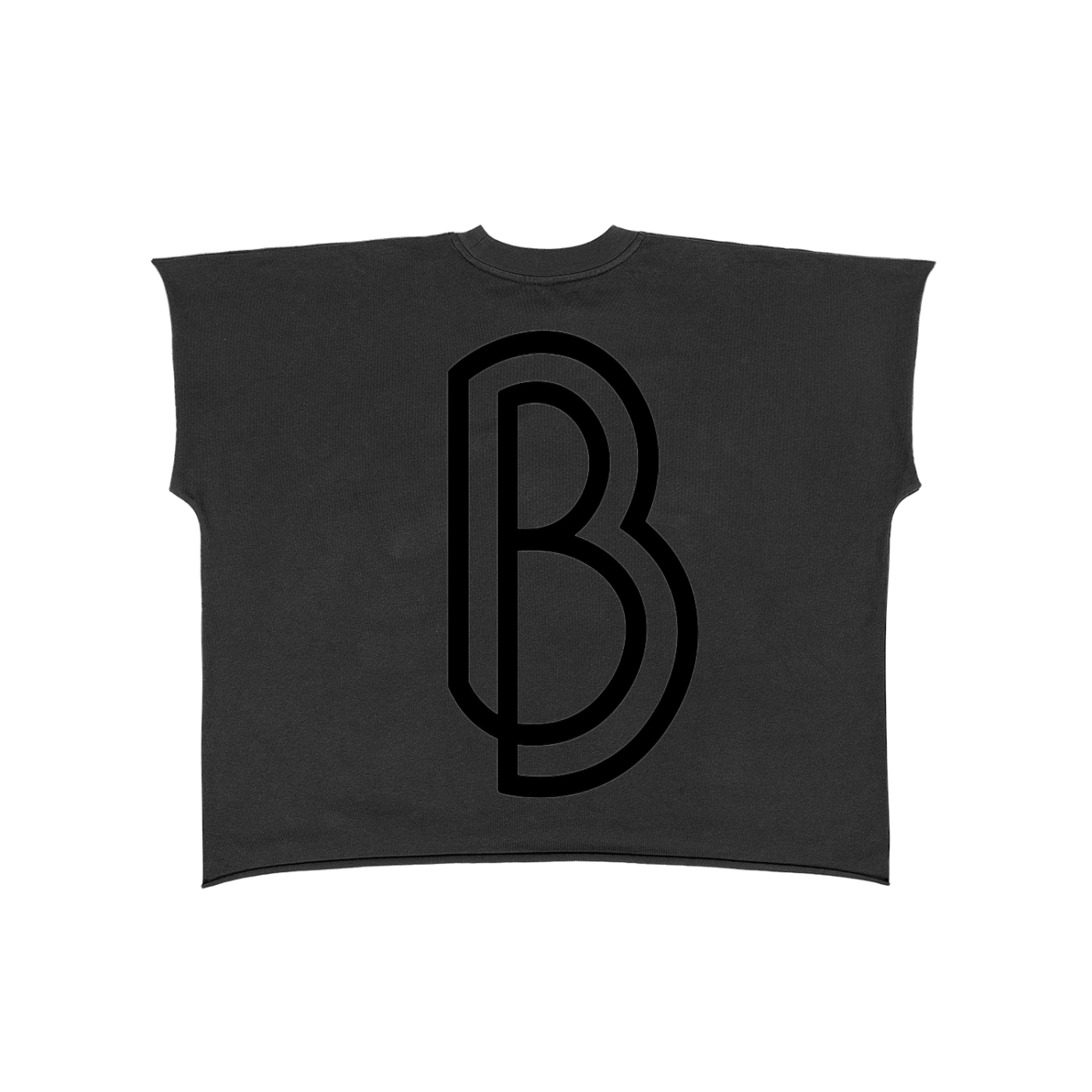 Raw Edge Boxy Non-Shrink T-Shirt