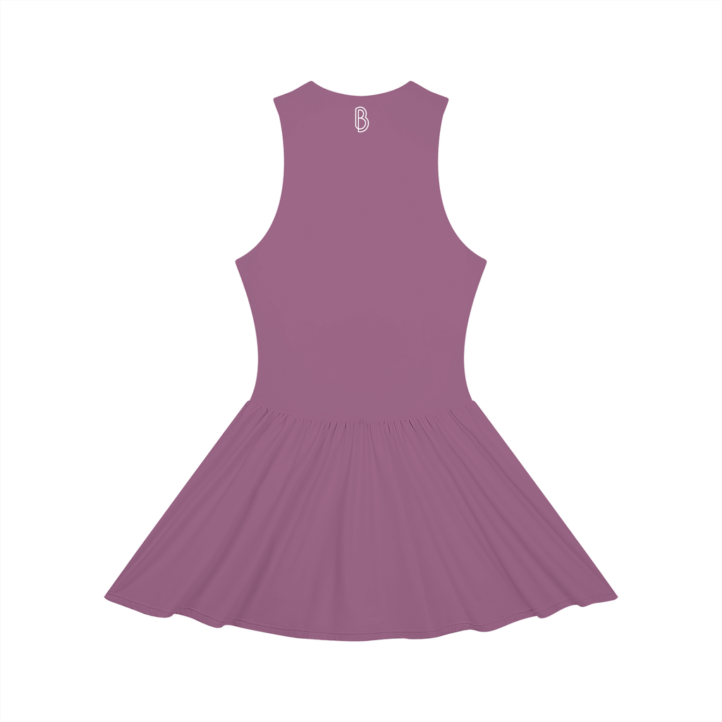 Women’s Ruched Sleeveless Full-Zip Dress