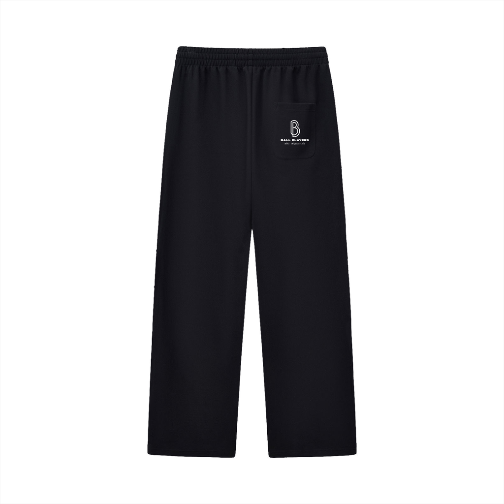 Curved Stripe Straight Sweatpants