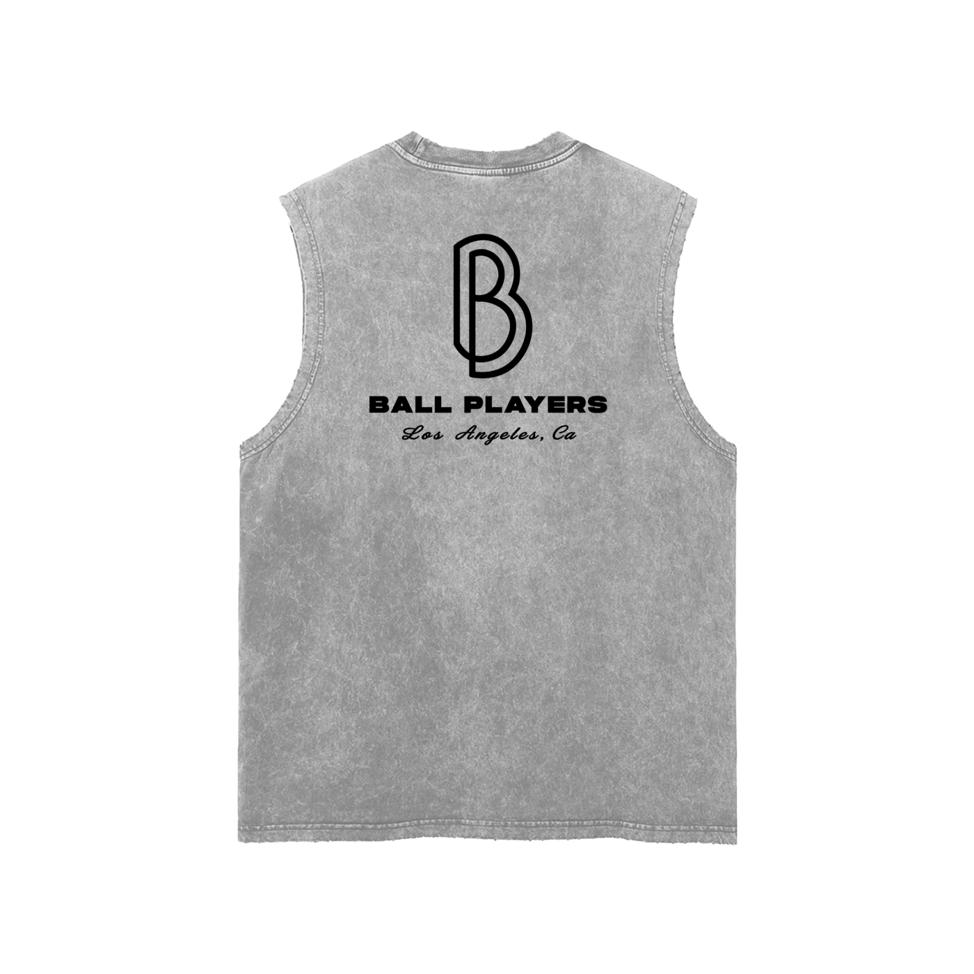 Snow Washed Frayed Hem Tank Top