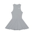 Women’s Ruched Sleeveless Full-Zip Dress
