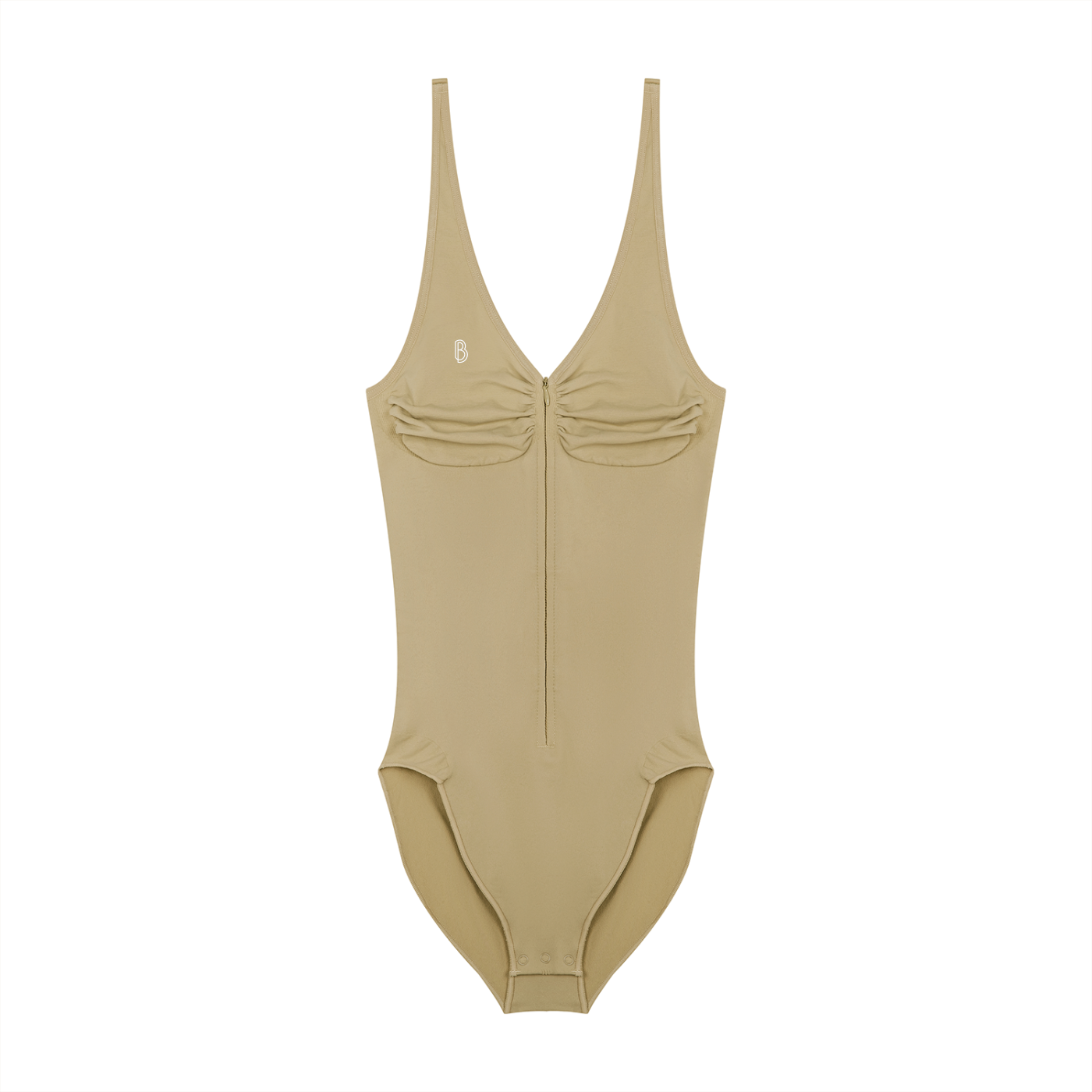 Women’s Full-Zip Ruched Bodysuit