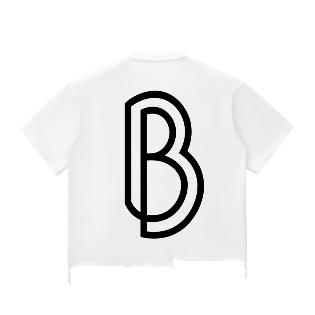 Snow Wash Raw-Hem Boxy T-shirt
