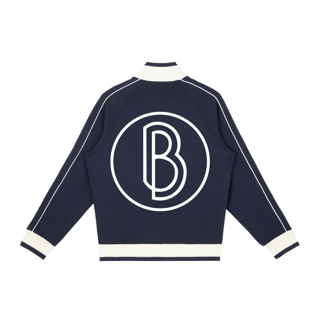 Color Block Raglan Sleeve Zip Track Jacket