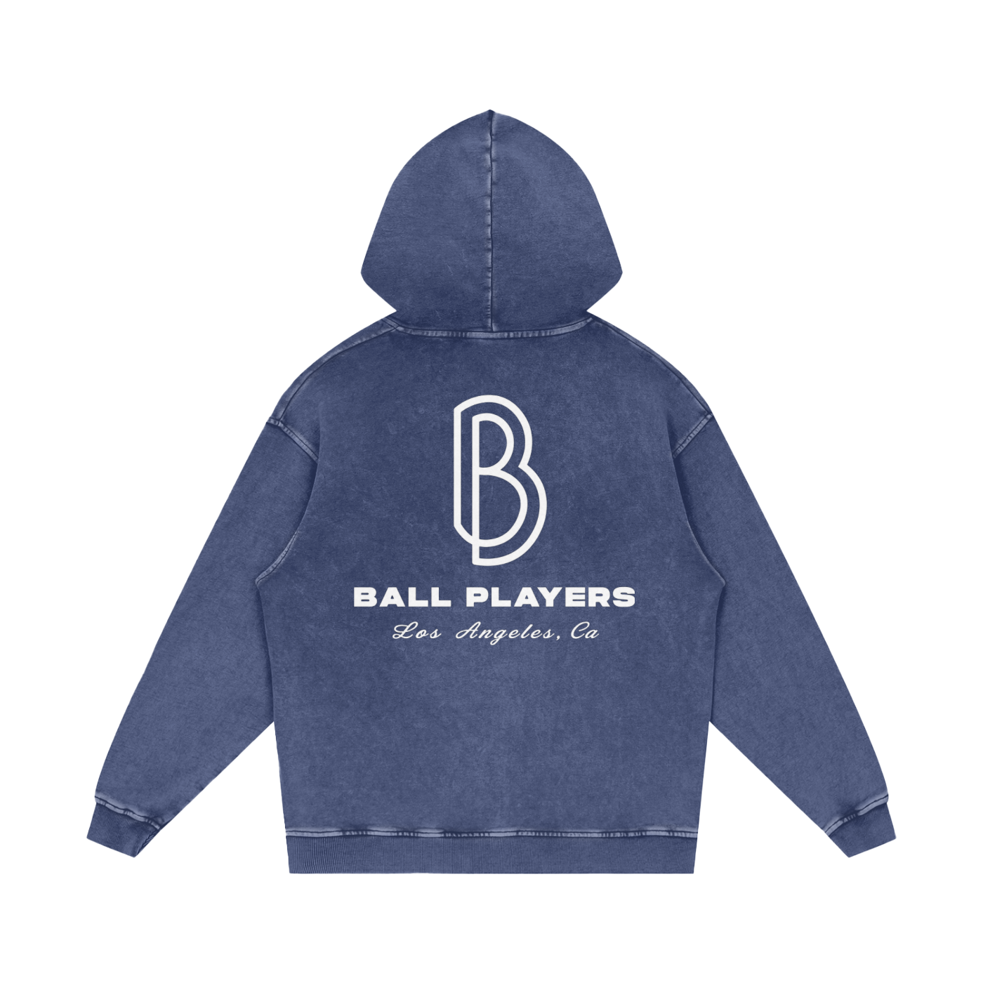 Snow Washed Loose Cotton Hoodie