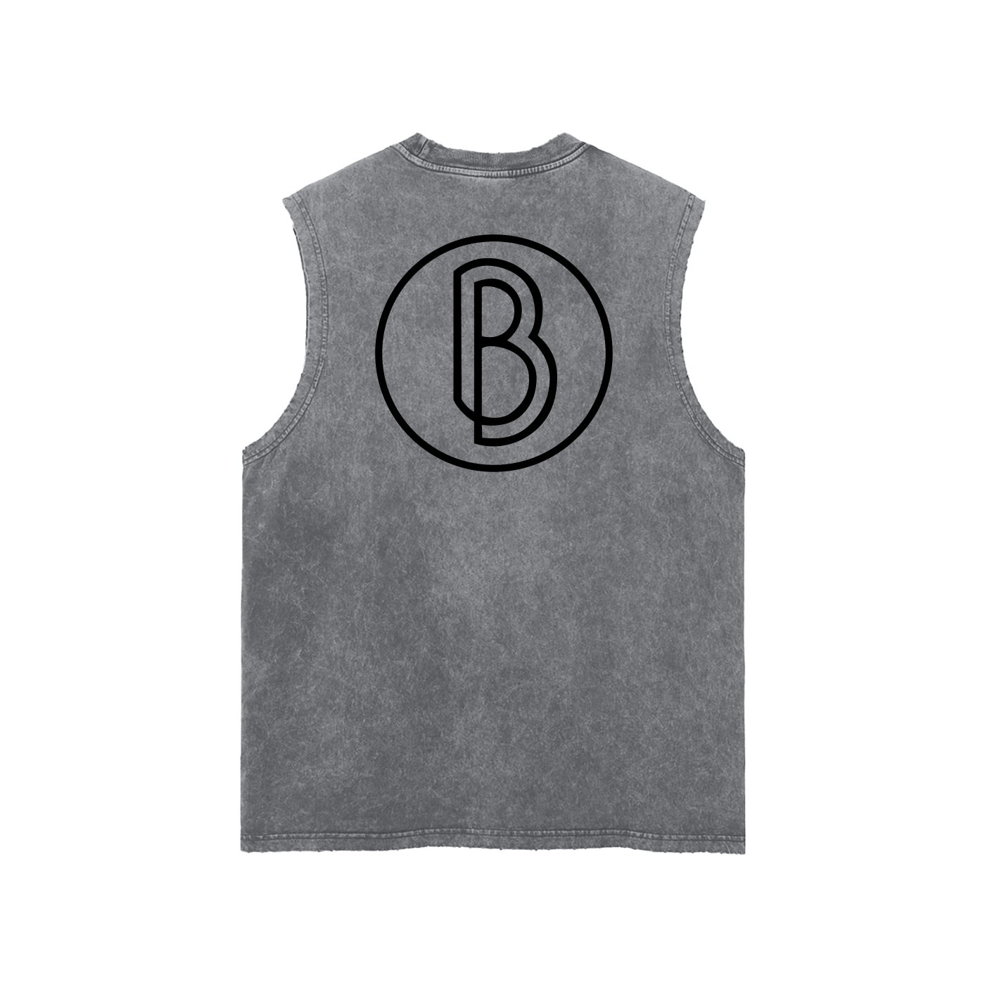 Snow Washed Frayed Hem Tank Top