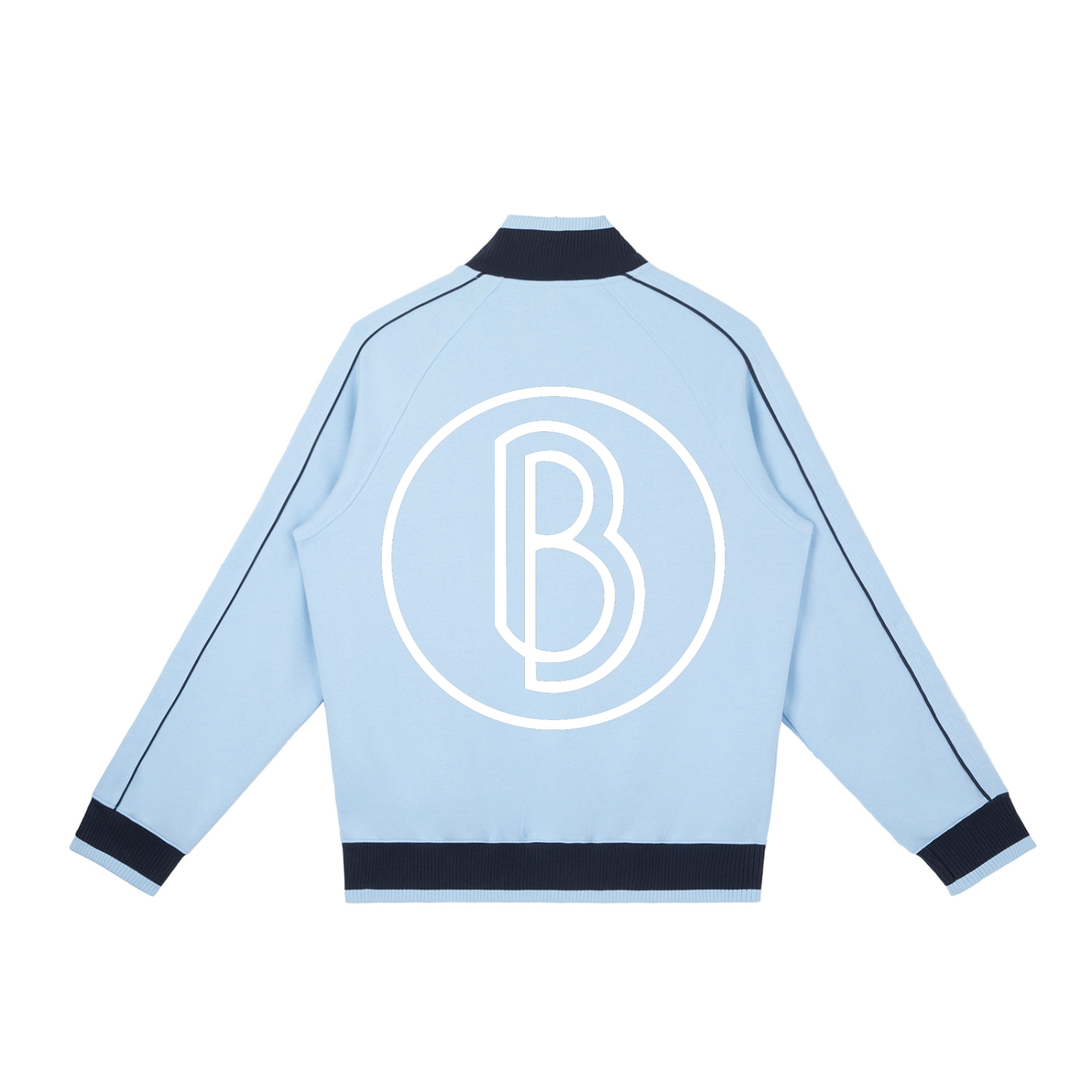 Color Block Raglan Sleeve Zip Track Jacket