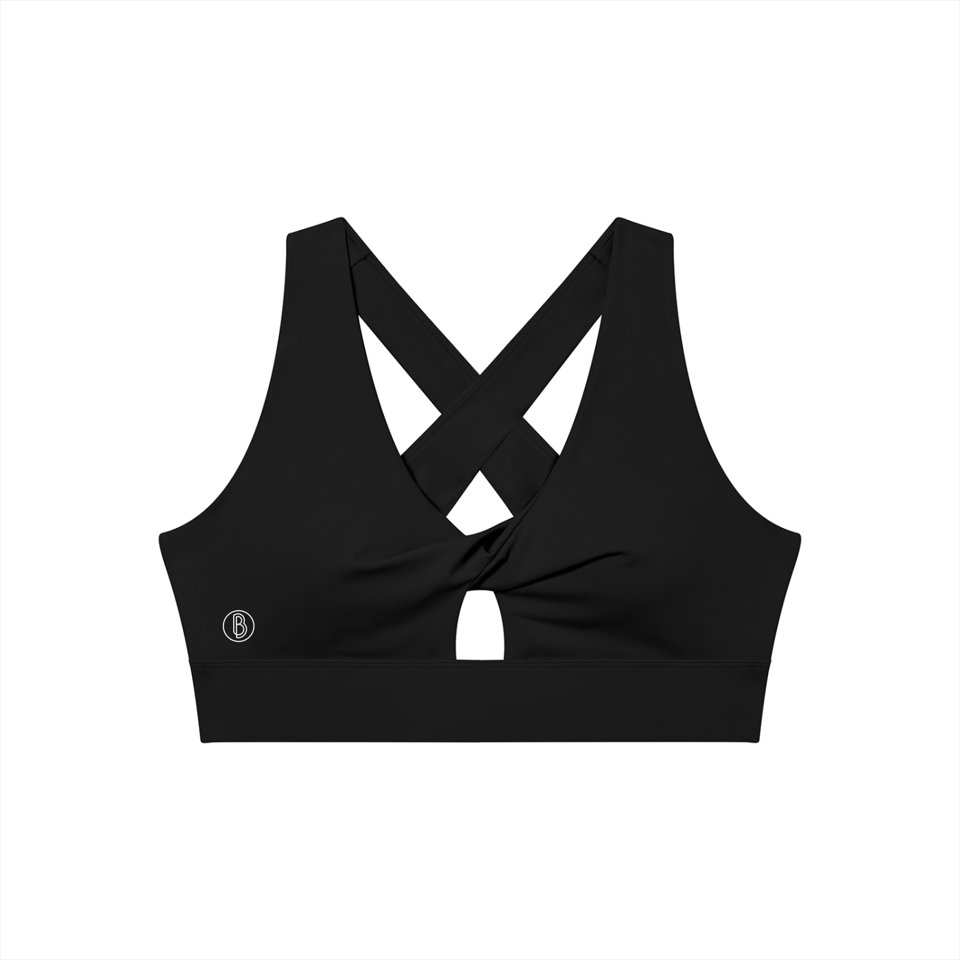 Women's Twist Front V-Neck Sports Bra