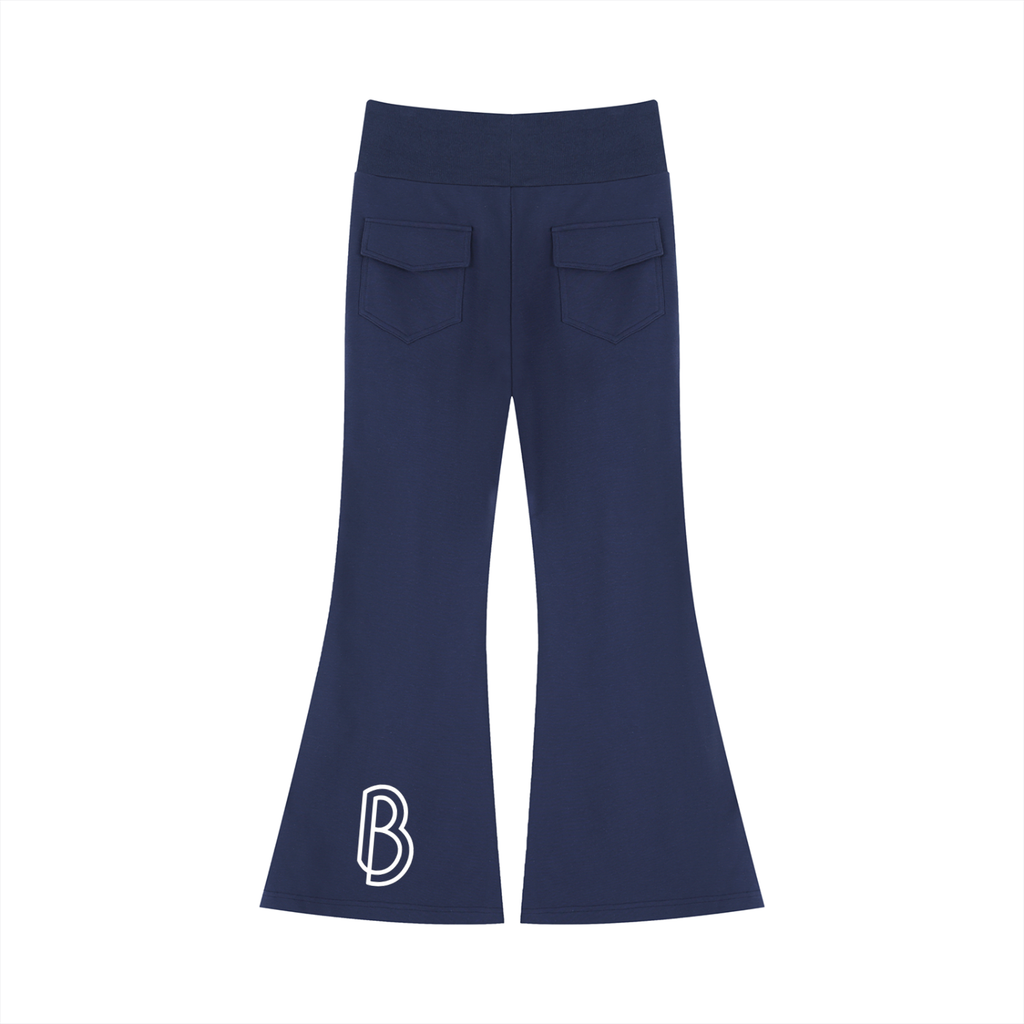Women's Drawstring Flared Leg Pants