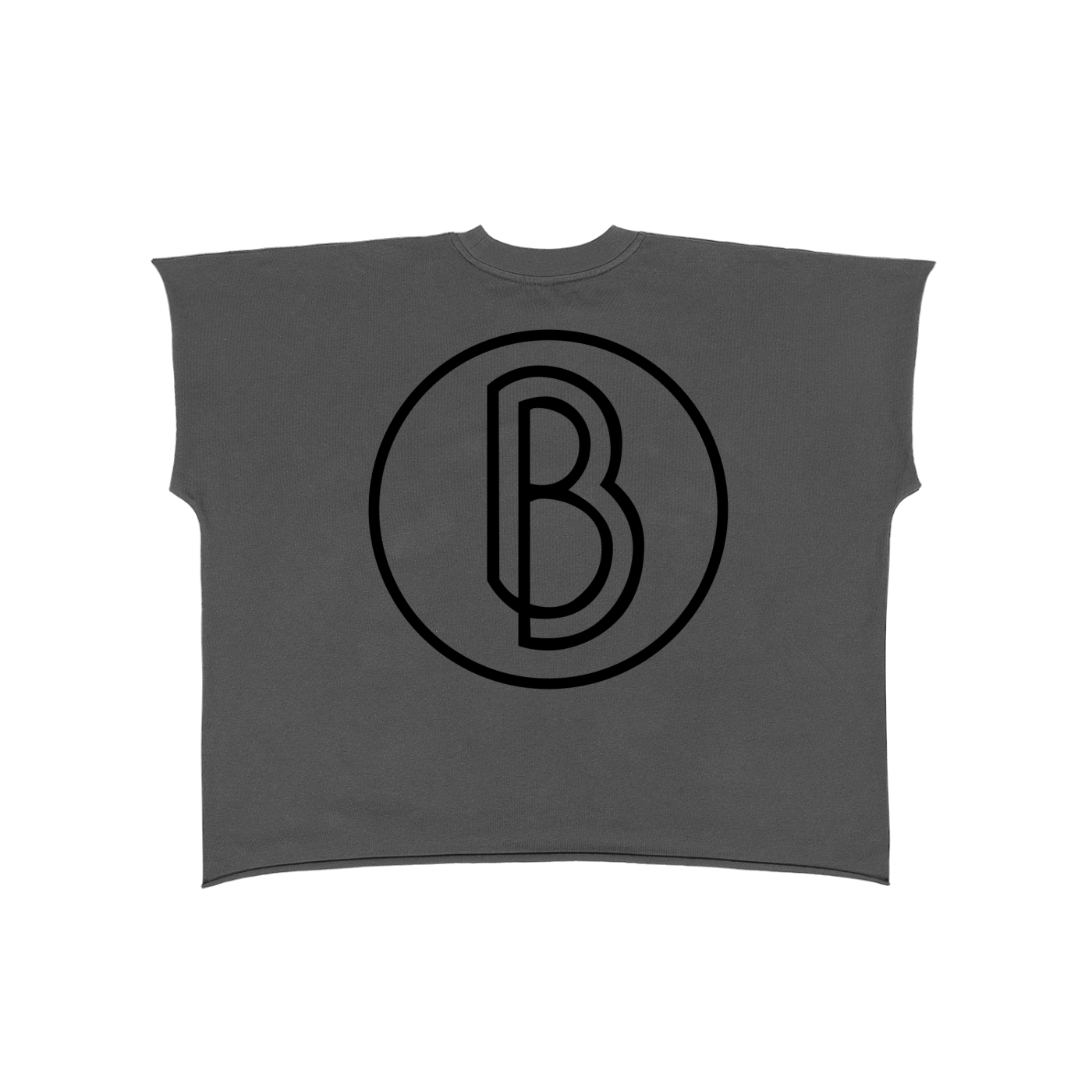 Raw Edge Boxy Non-Shrink T-Shirt