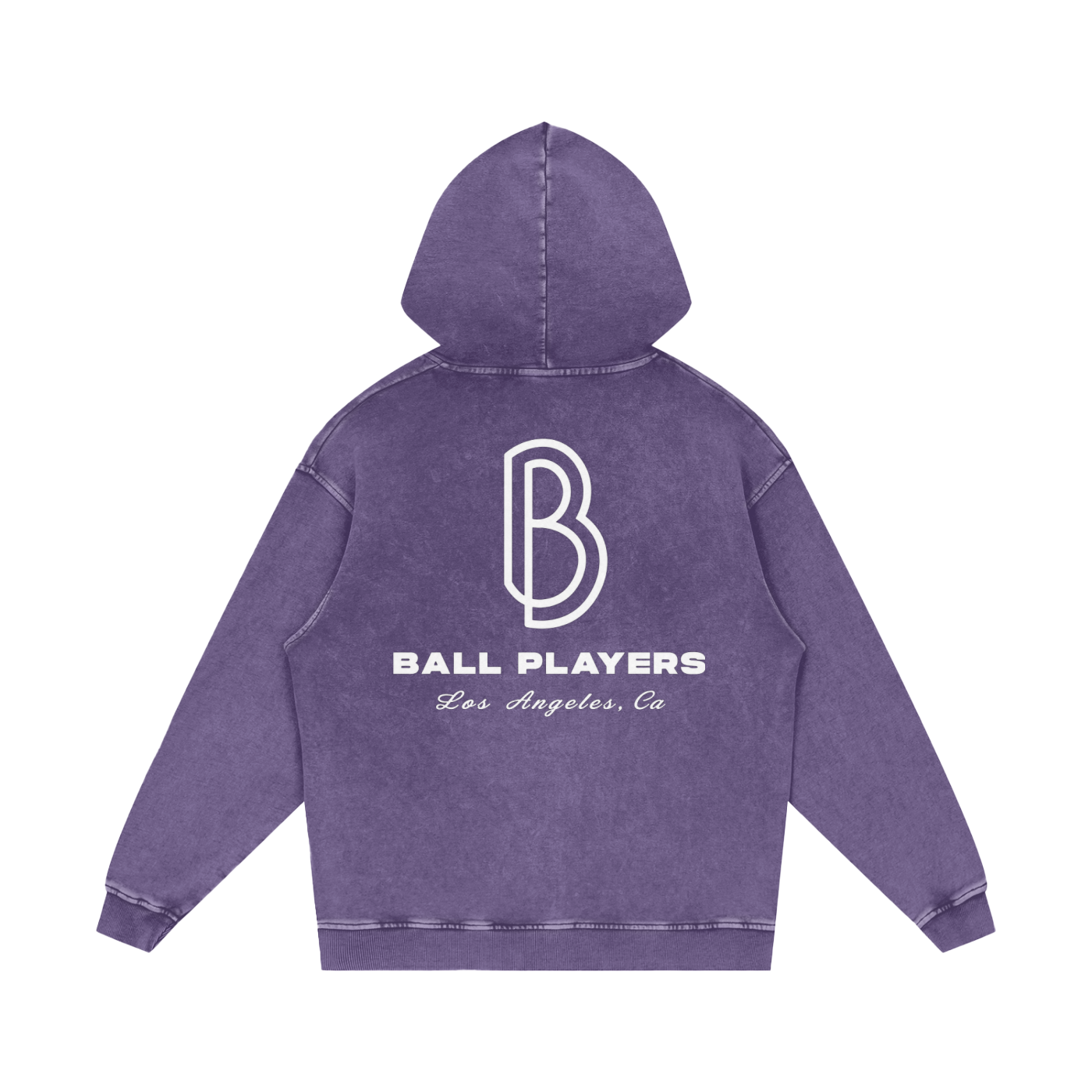 Snow Washed Loose Cotton Hoodie