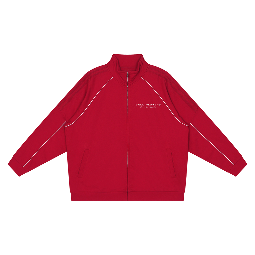 Reflection Striped Raglan Sleeve Jacket