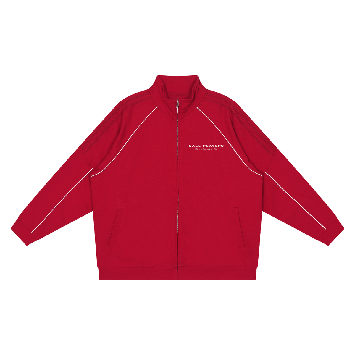 Reflection Striped Raglan Sleeve Jacket
