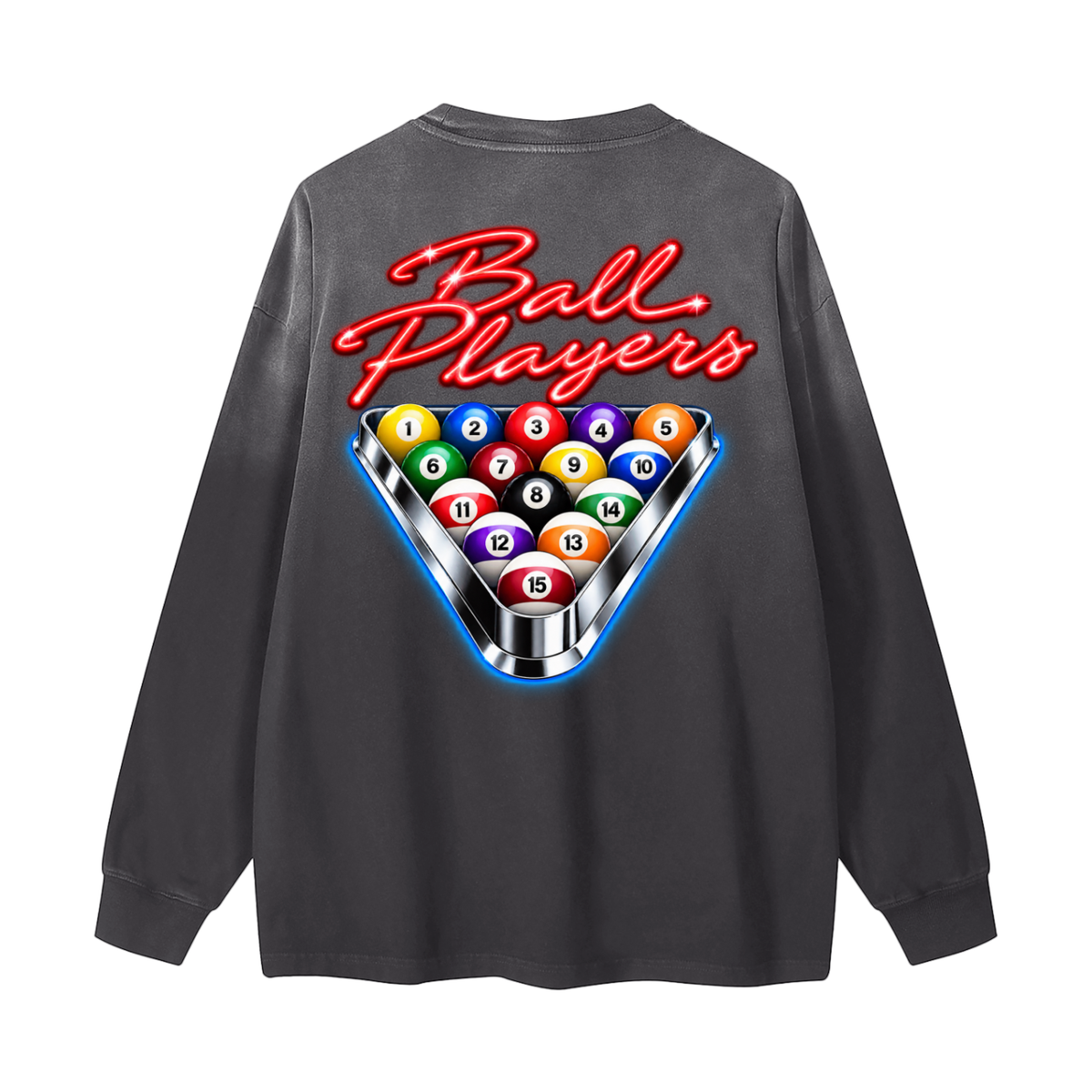 Gradient Washed Long Sleeve T-Shirt