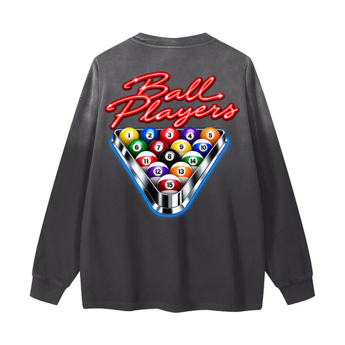 Gradient Washed Long Sleeve T-Shirt