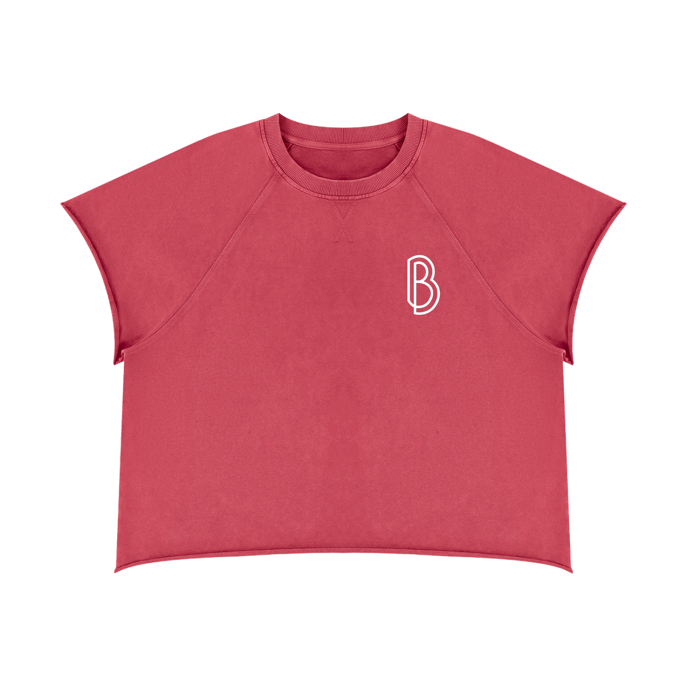 Vintage Wash Raw Edge T-Shirt