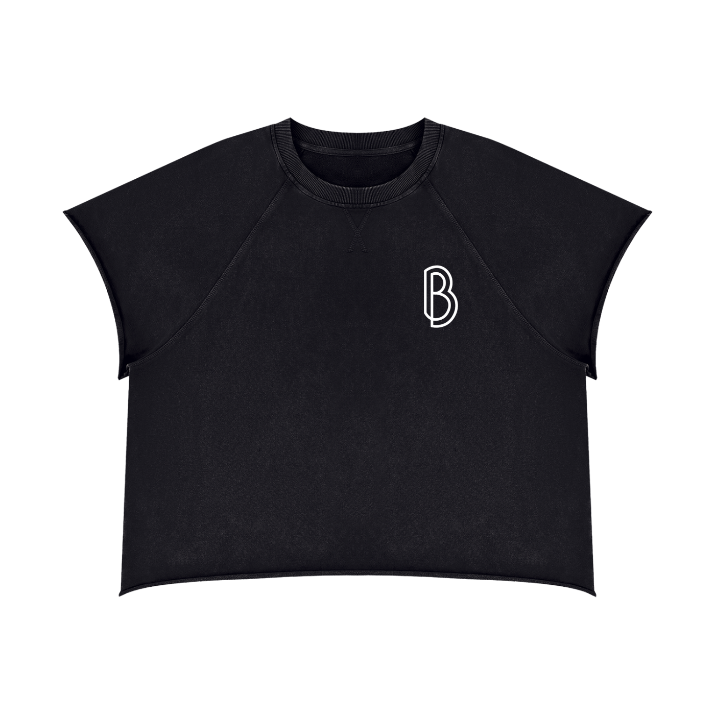 Vintage Wash Raw Edge T-Shirt