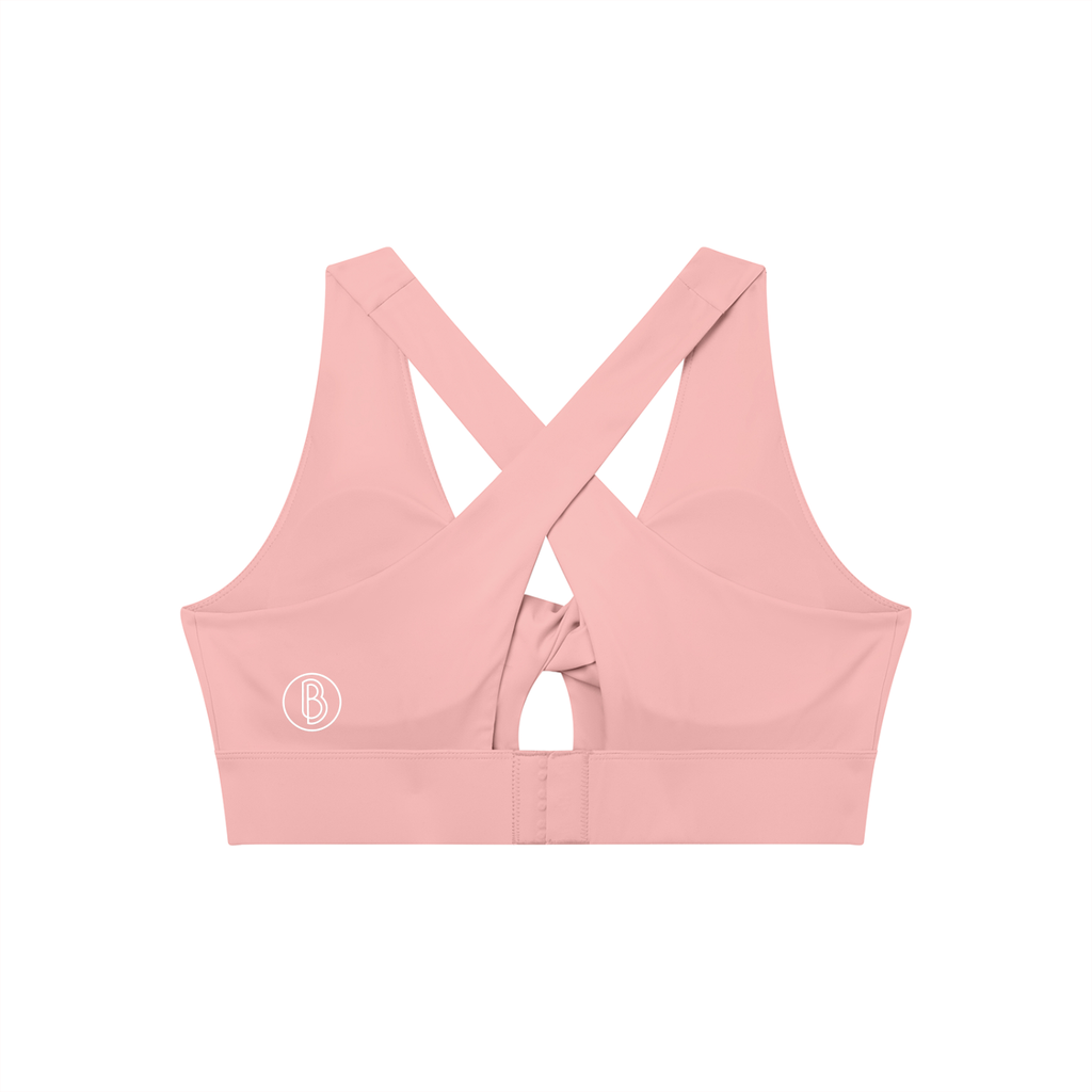 Women's Twist Front V-Neck Sports Bra