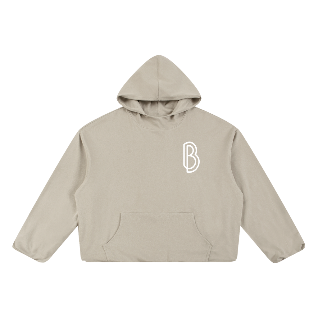 Boxy Gather-Hem Hoodie