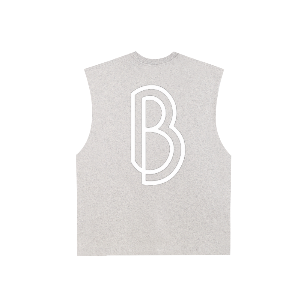 Raw Edge Cotton Tank Top