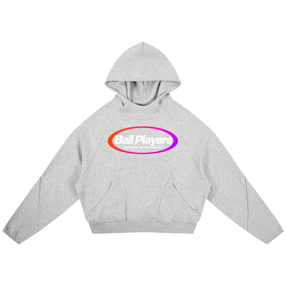 Curved Panel Raglan Hoodie