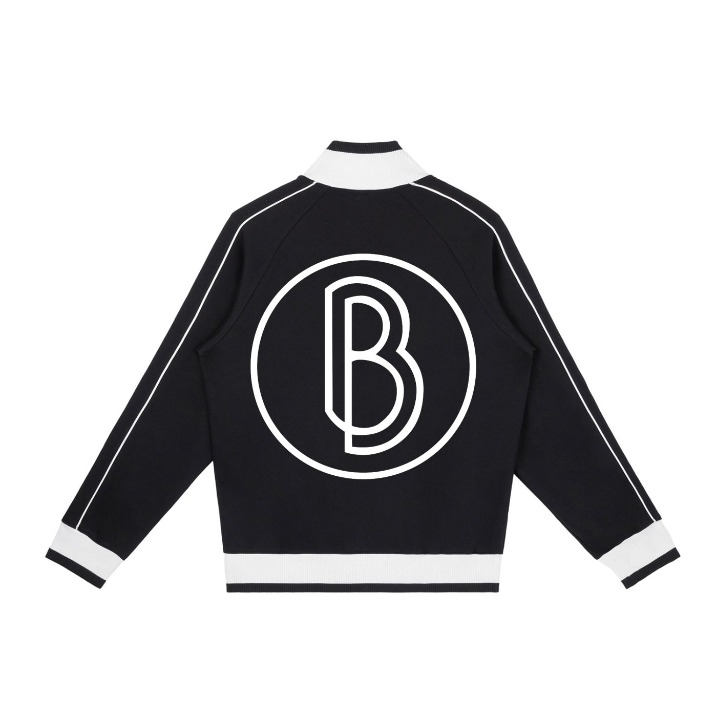 Color Block Raglan Sleeve Zip Track Jacket