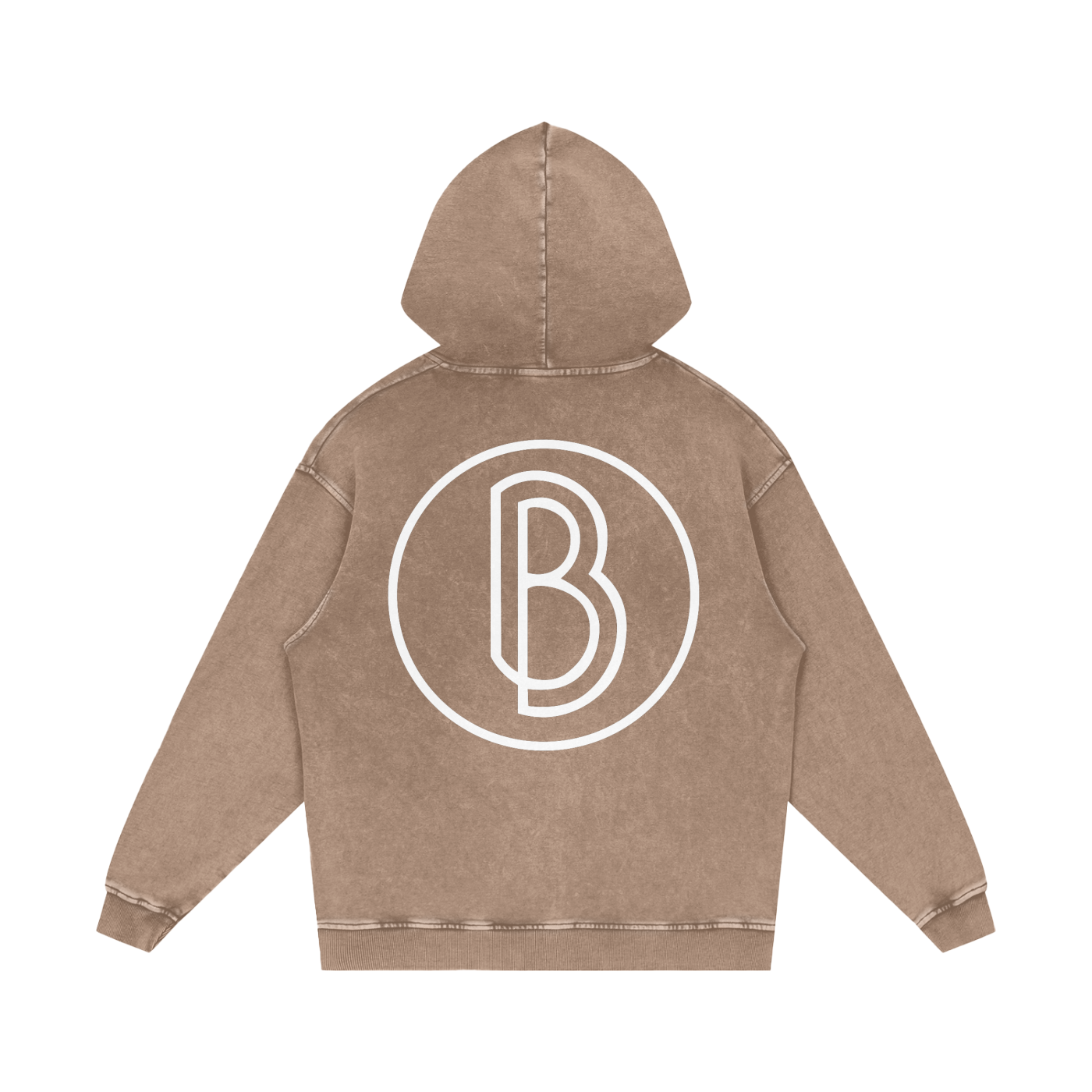 Snow Washed Loose Cotton Hoodie