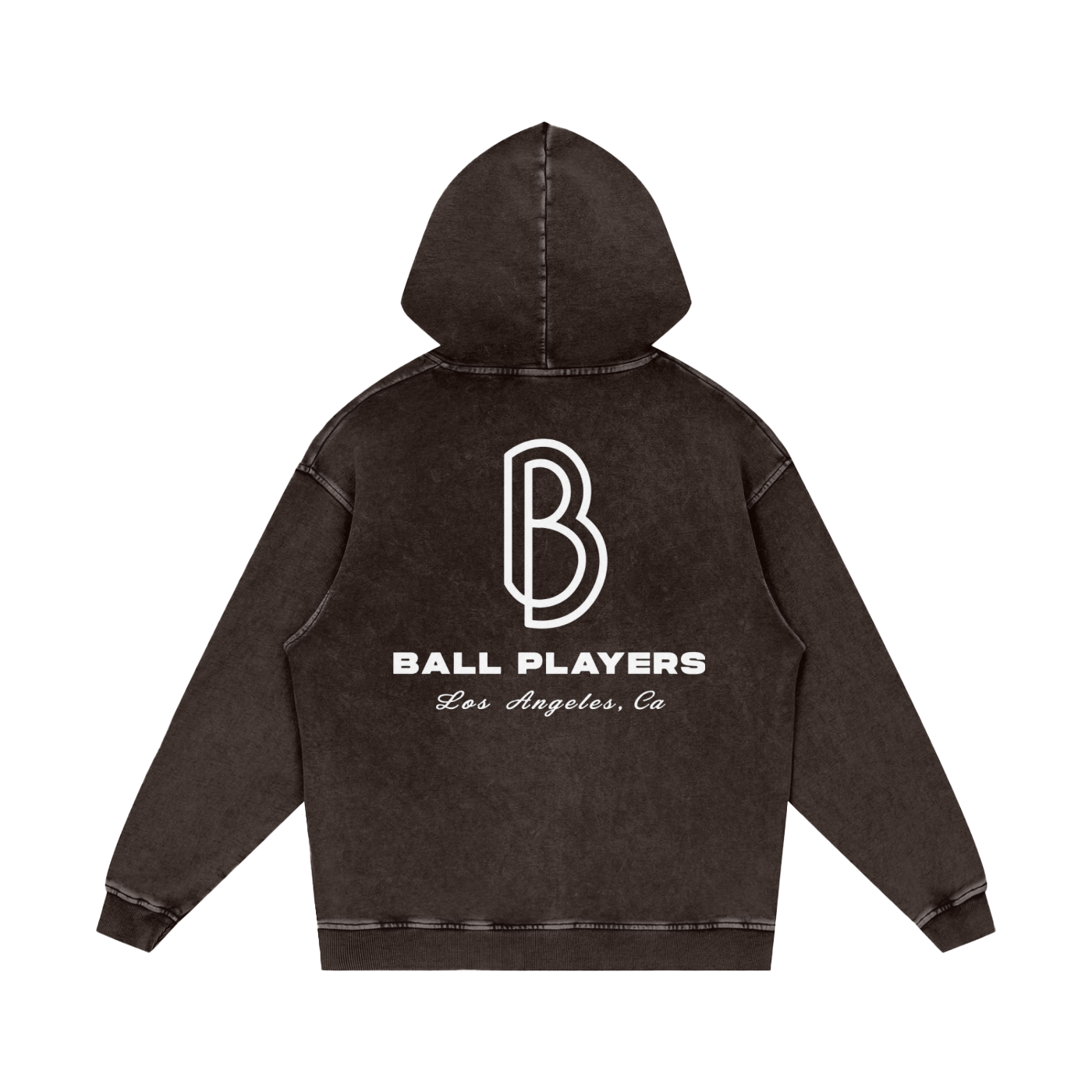 Snow Washed Loose Cotton Hoodie