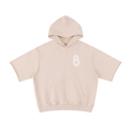 Mineral Wash Short Sleeve Hoodie