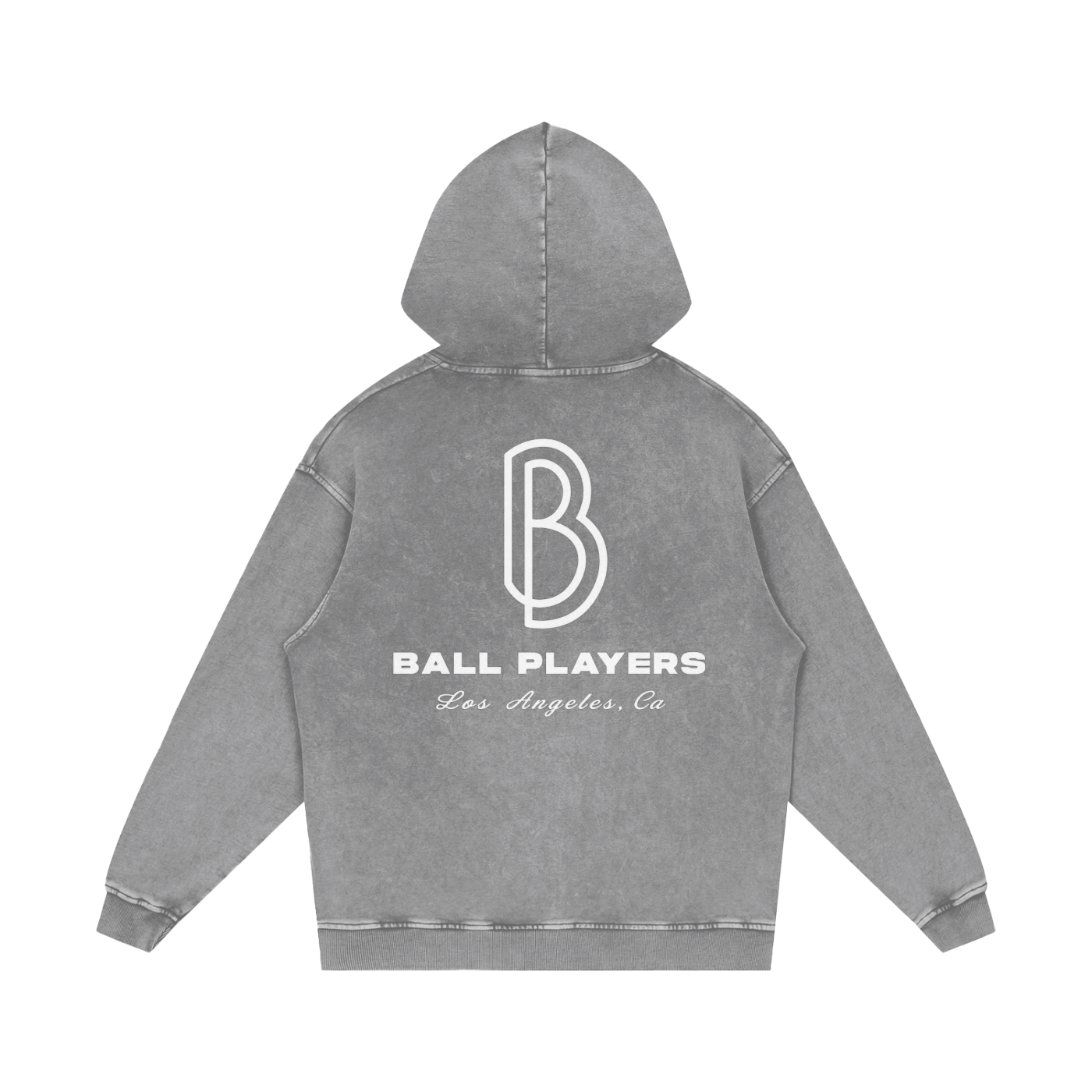 Snow Washed Loose Cotton Hoodie