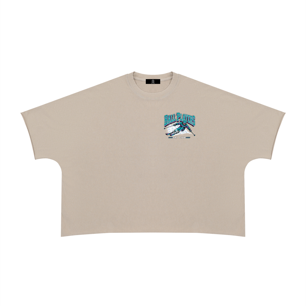 Unisex Heavyweight Boxy Raw Edge T-Shirt