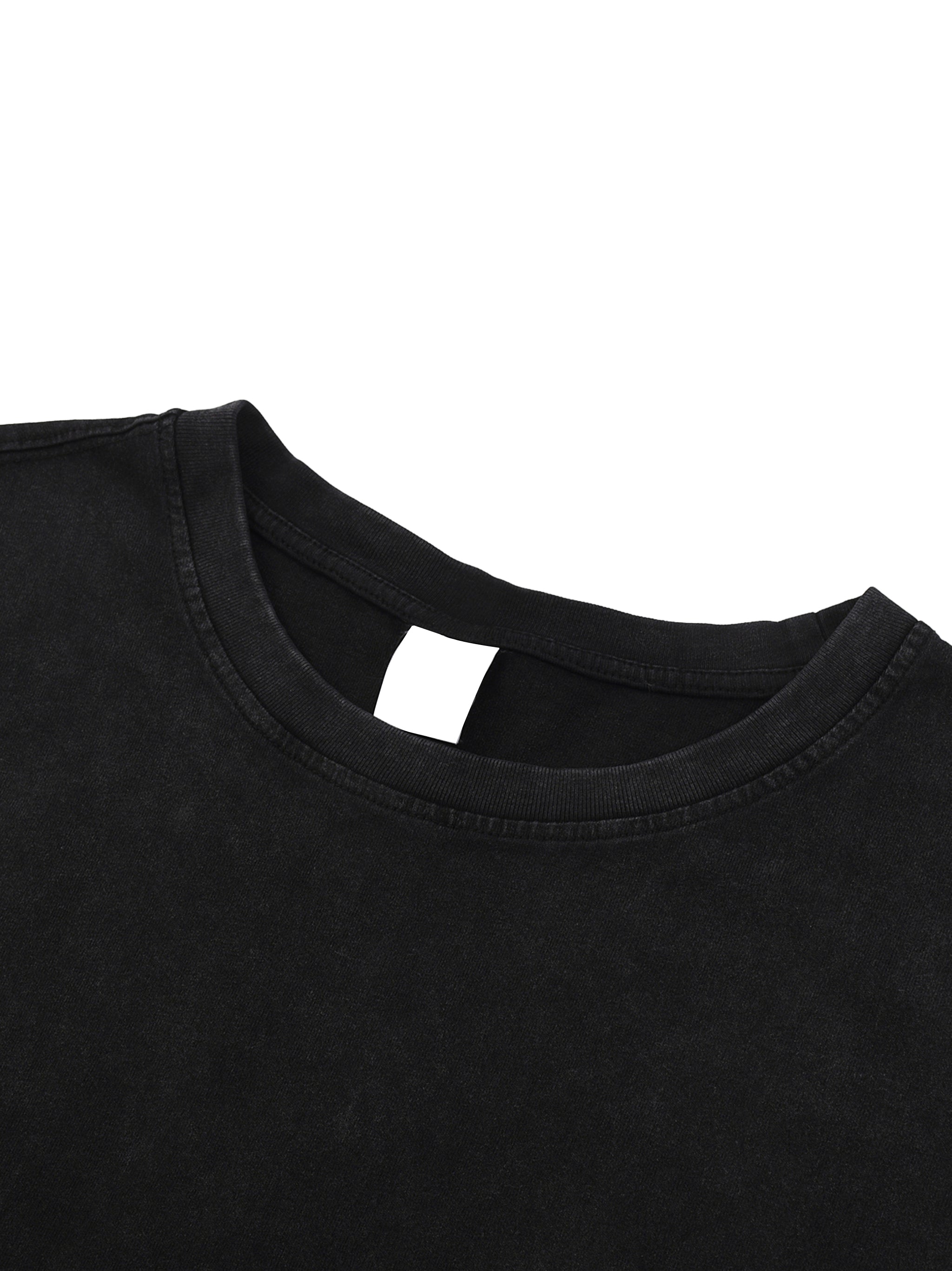 Snow Washed Raw-Hem Tank Top fabric detail view 1