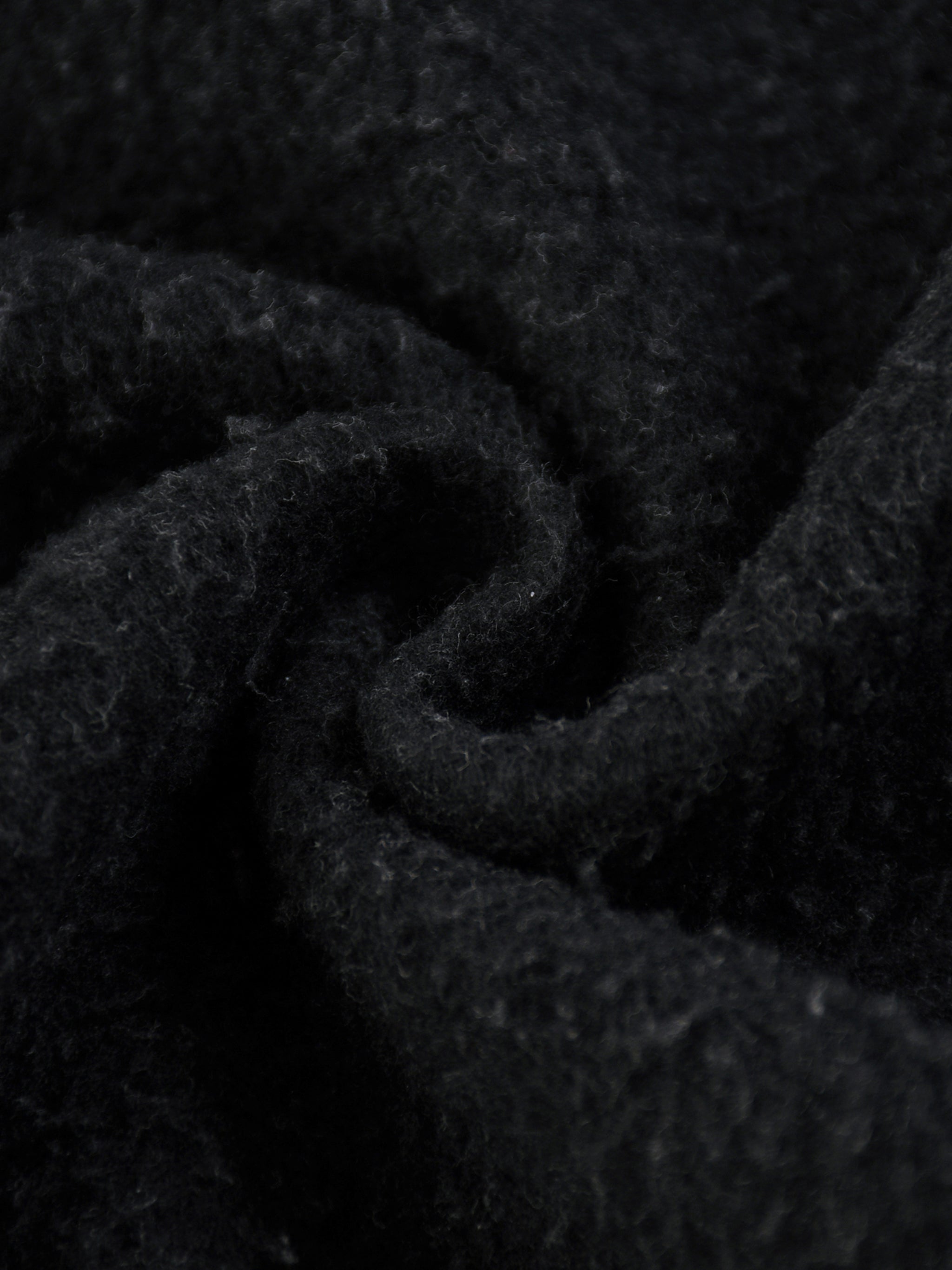 Vintage Washed Fleece Baseball Jacket fabric detail view 5