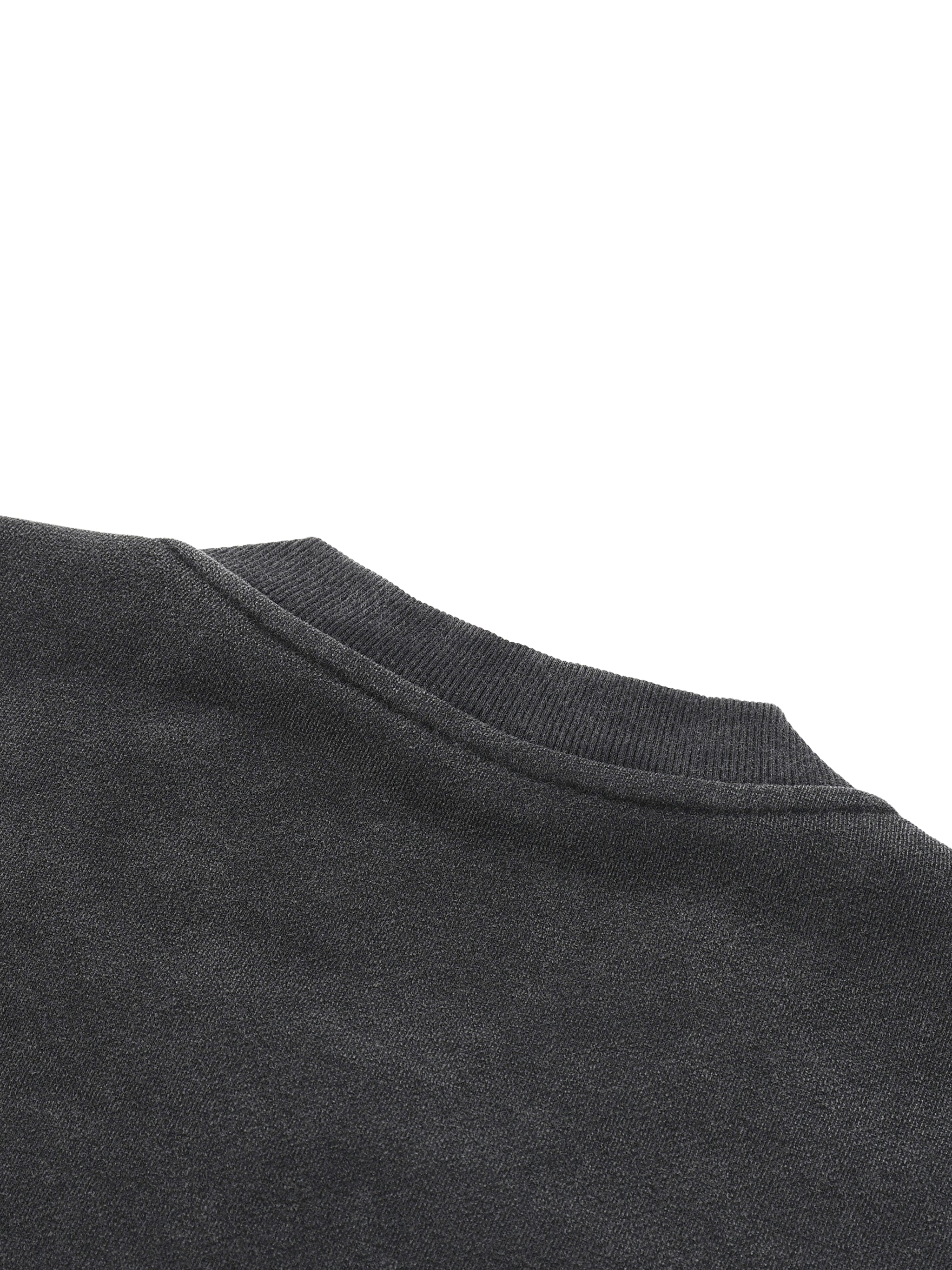 Vintage Washed Fleece Baseball Jacket fabric detail view 6