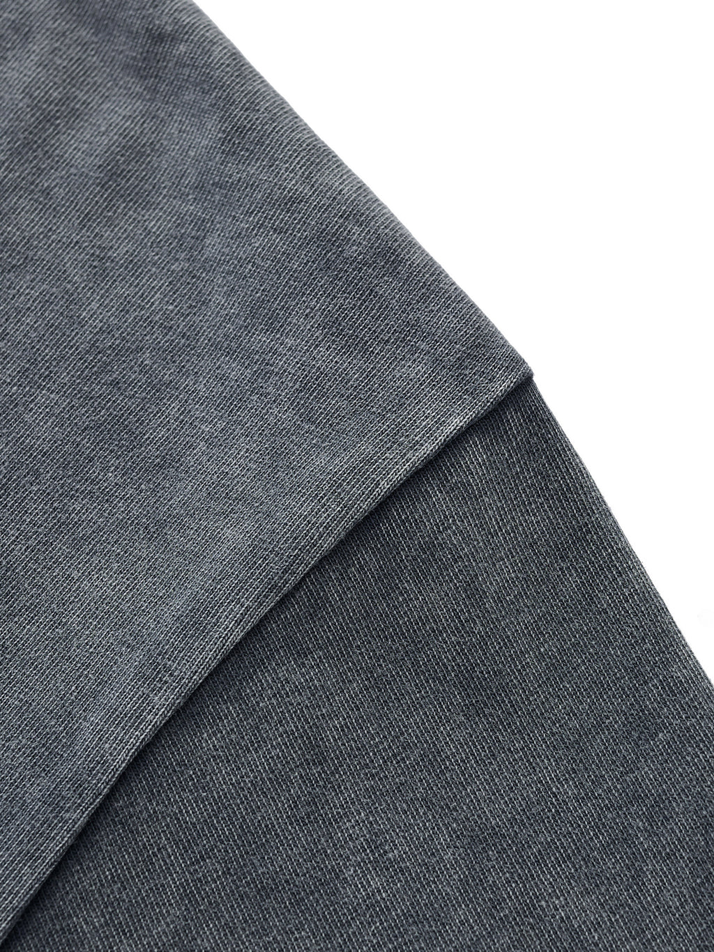 Snow Wash Raw-Hem Boxy T-shirt fabric detail view 2