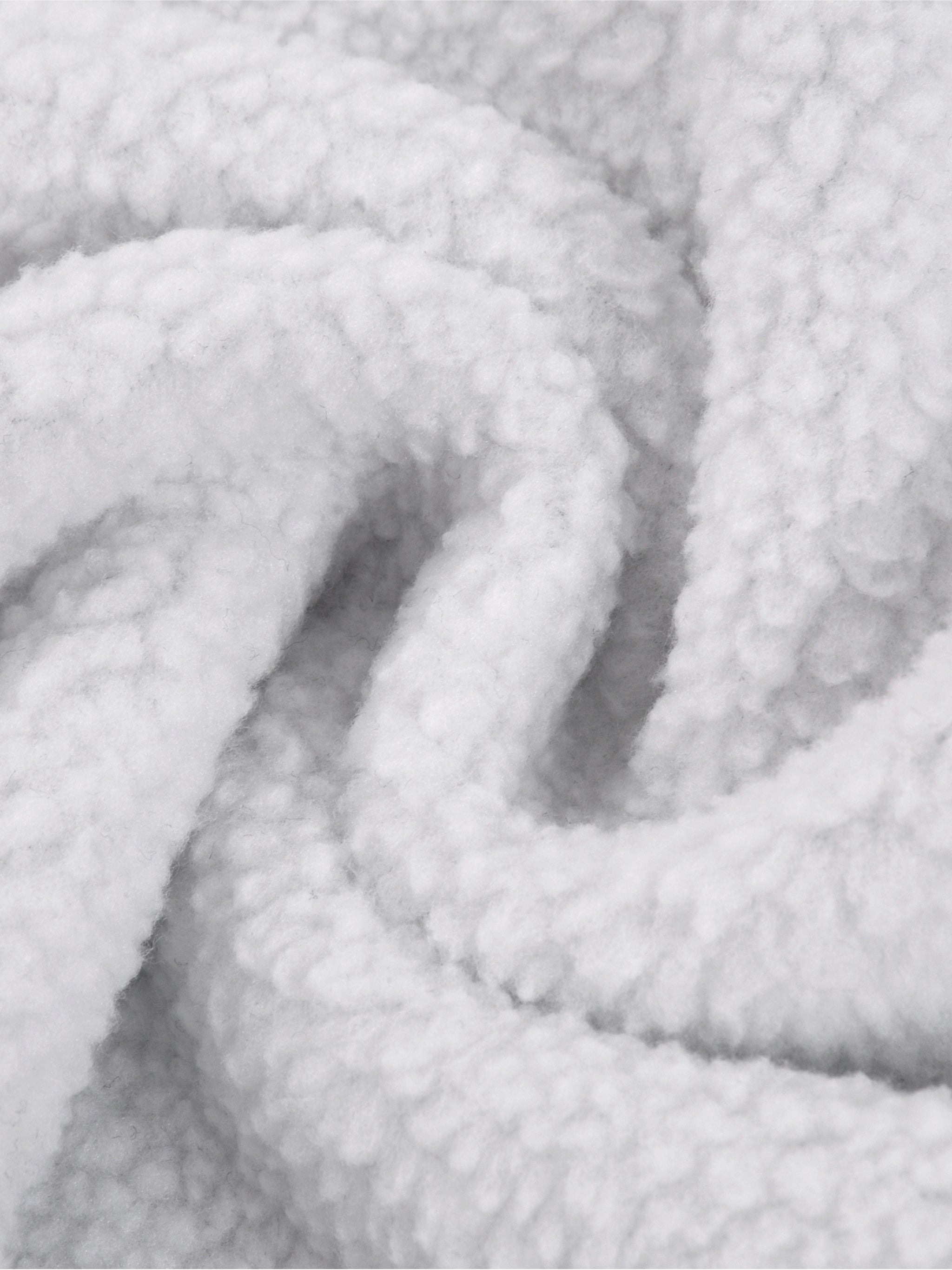 Oversized Fleece Hoodie fabric detail view 5