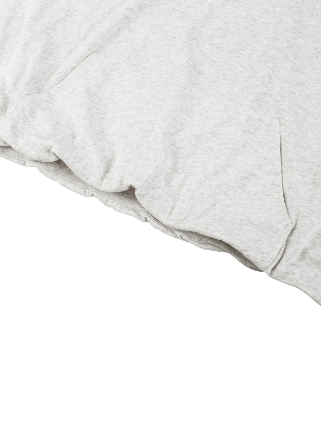 Boxy Gather-Hem Hoodie fabric detail view 1
