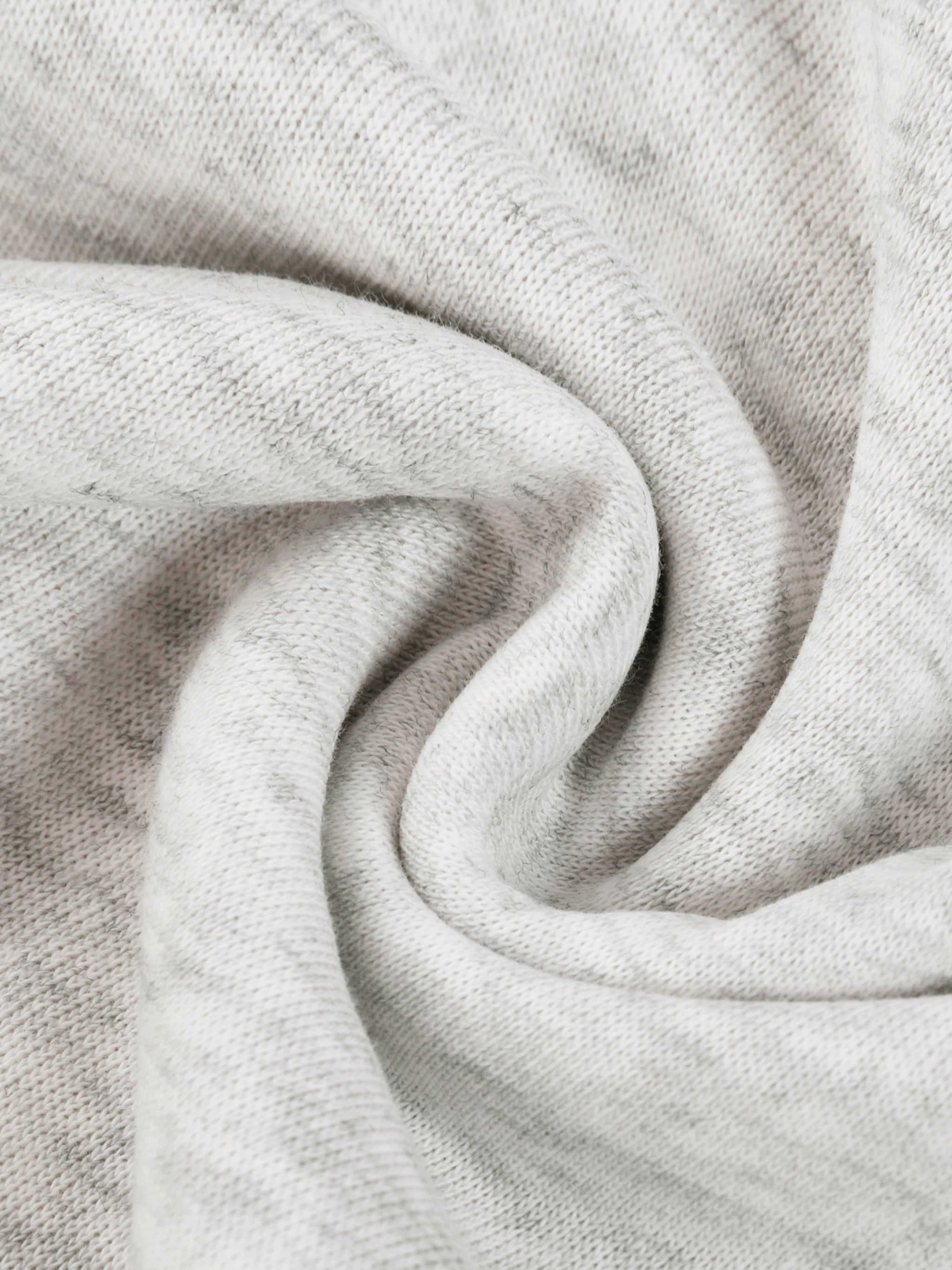 Boxy Gather-Hem Hoodie fabric detail view 3