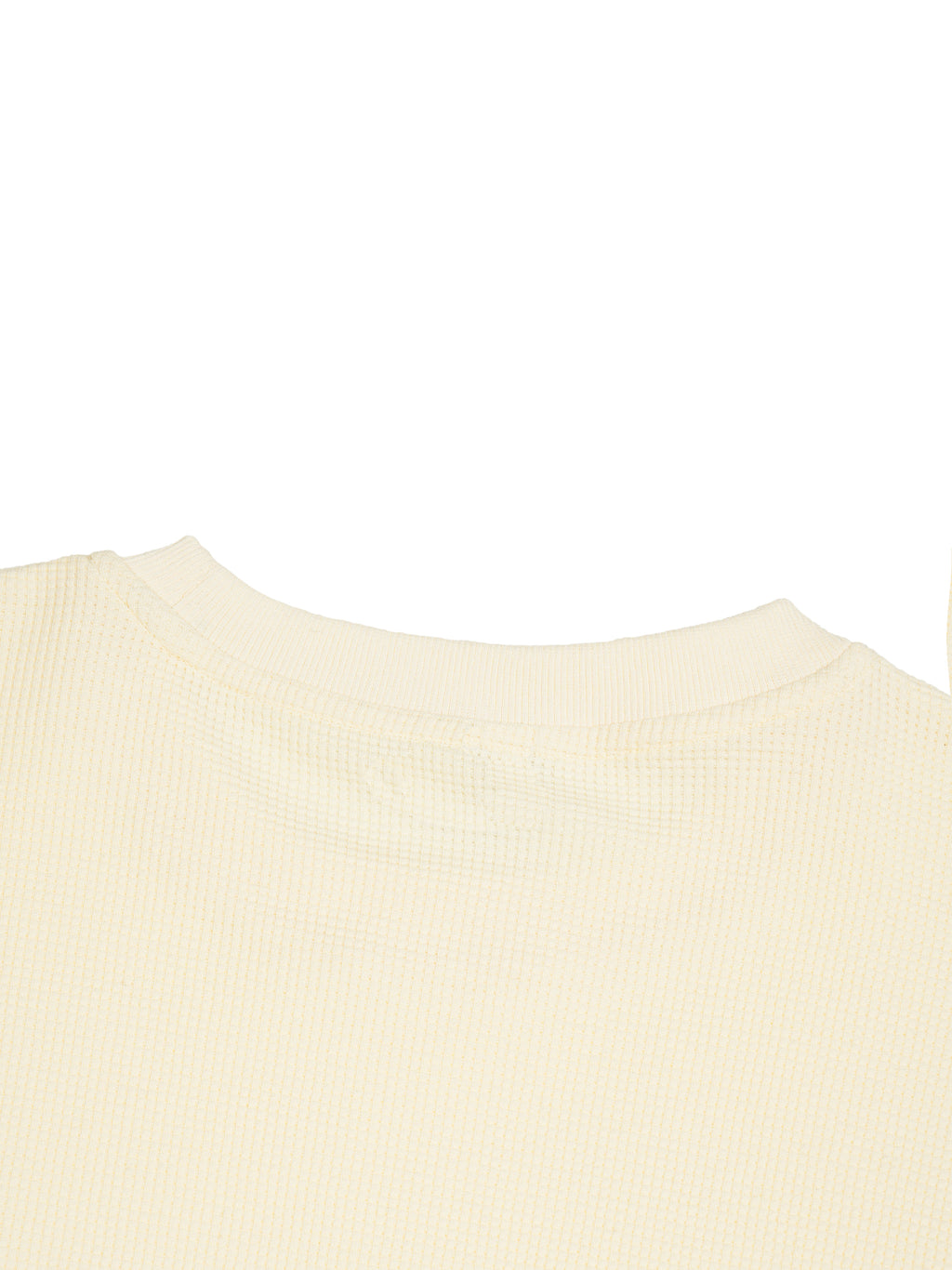 Waffle Raw Edge T-Shirt fabric detail view 4