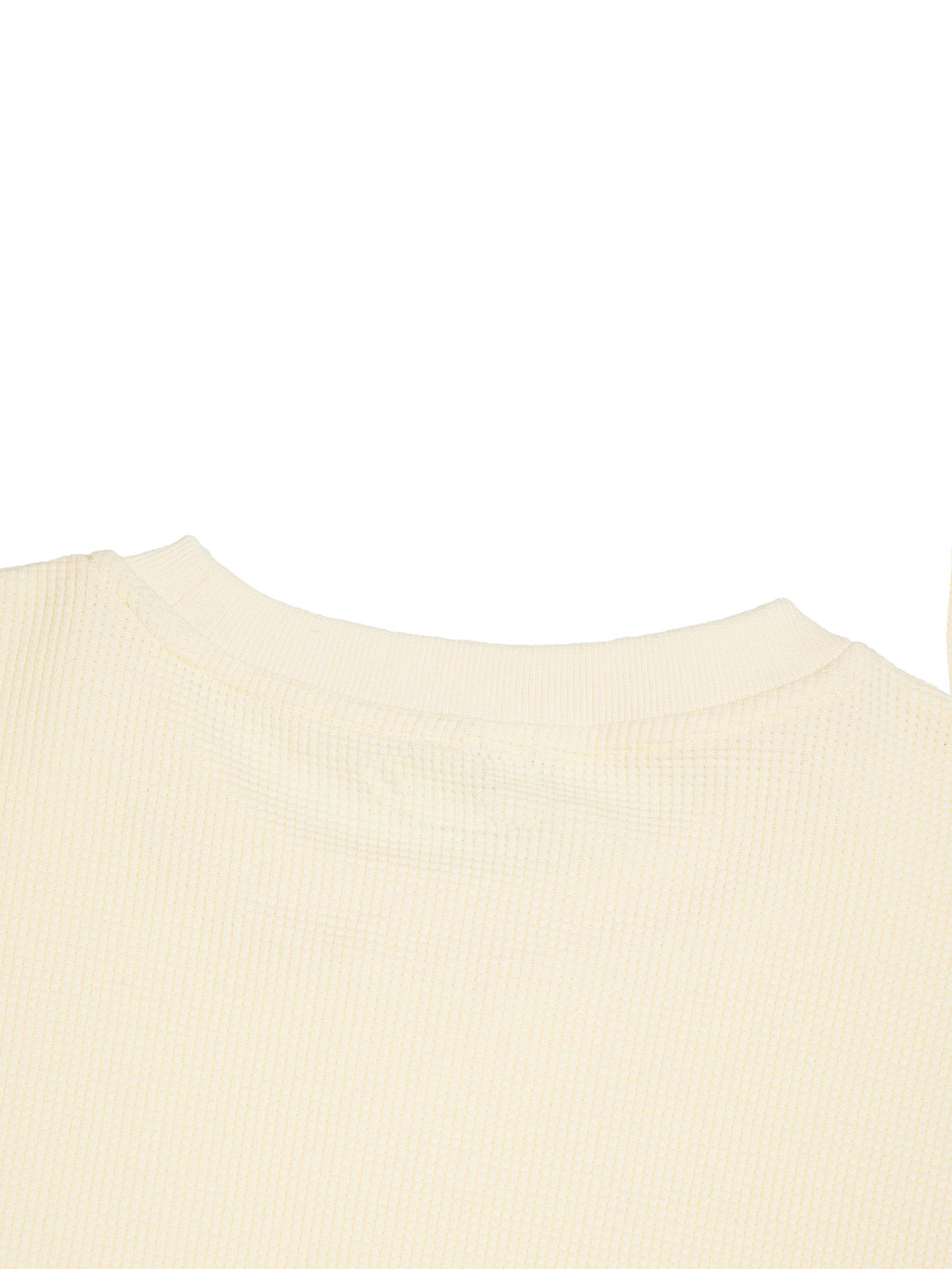Waffle Raw Edge T-Shirt fabric detail view 4