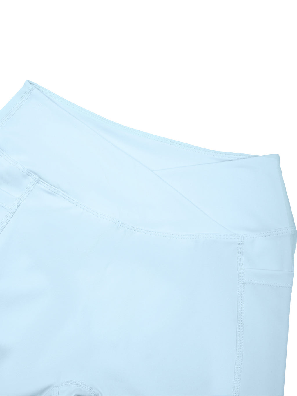 Women’s High Rise Pocket Yoga Shorts fabric detail view 3