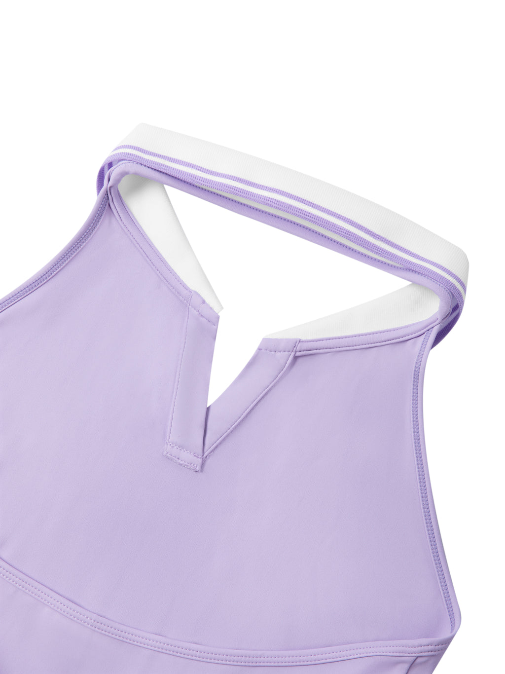 Women's Collared Halter A-Line Tennis Dress fabric detail view 2
