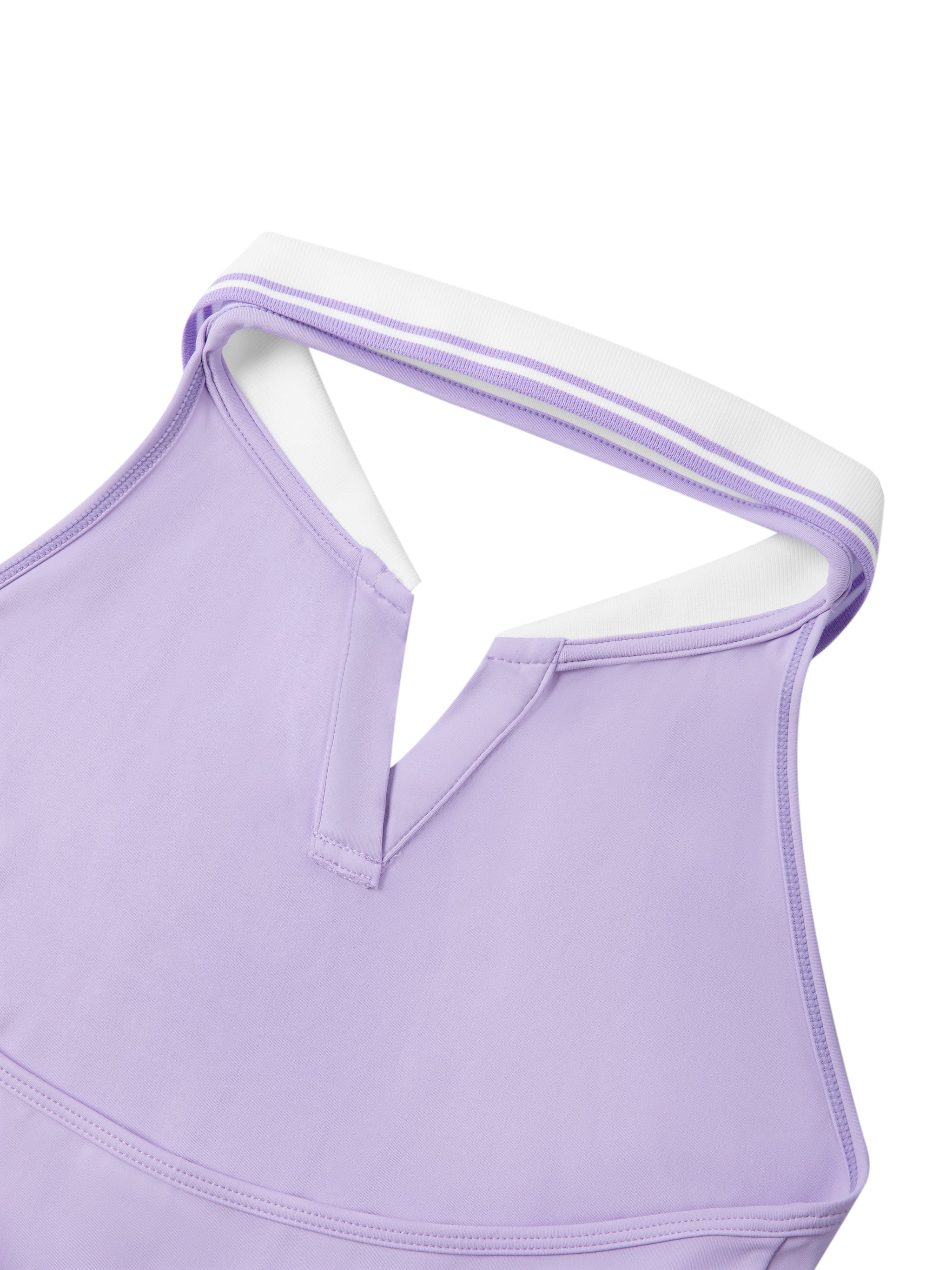 Women's Collared Halter A-Line Tennis Dress fabric detail view 2