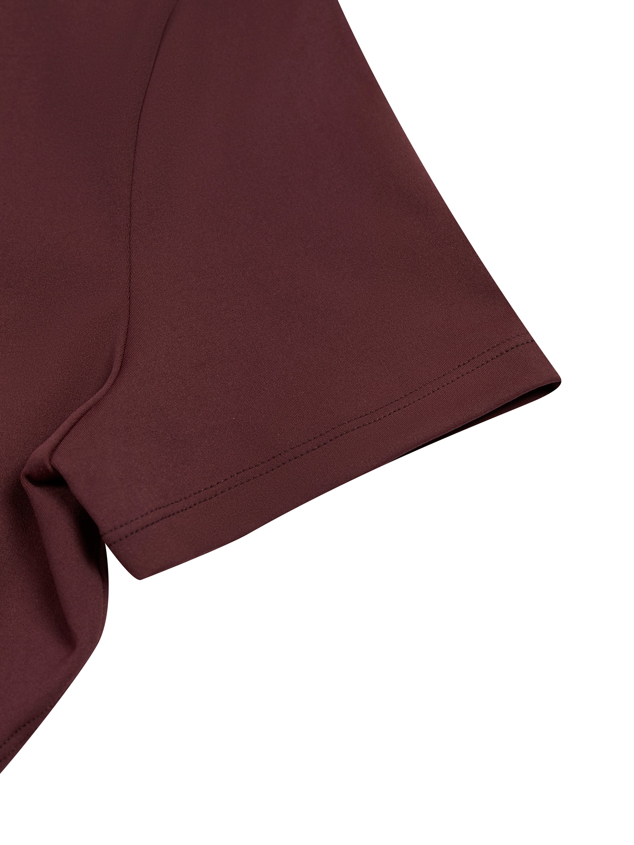 Women's Quarter-Zip Short Sleeve Romper fabric detail view 4