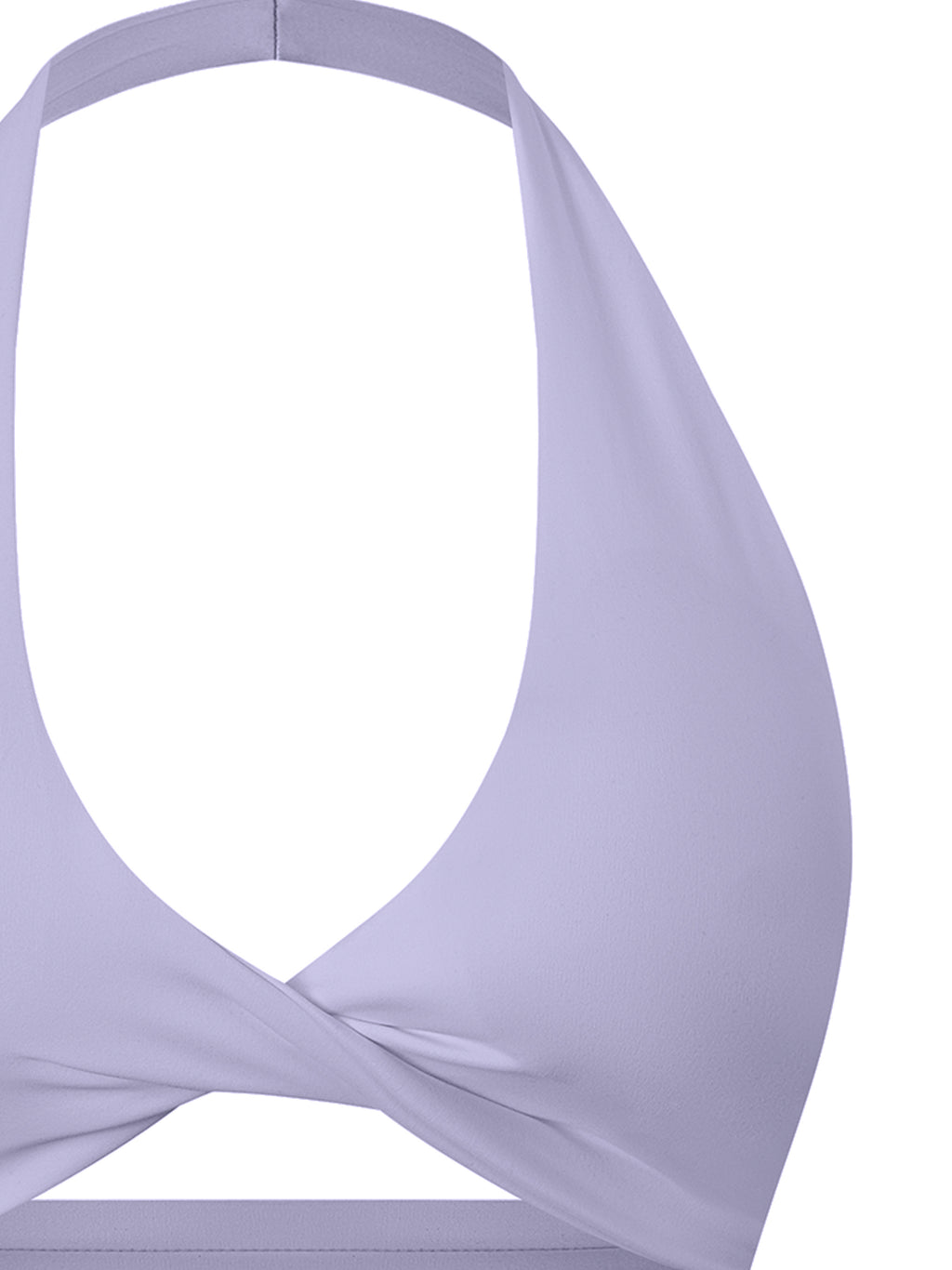 Women's Pleated Halter Sports Bra fabric detail view 4