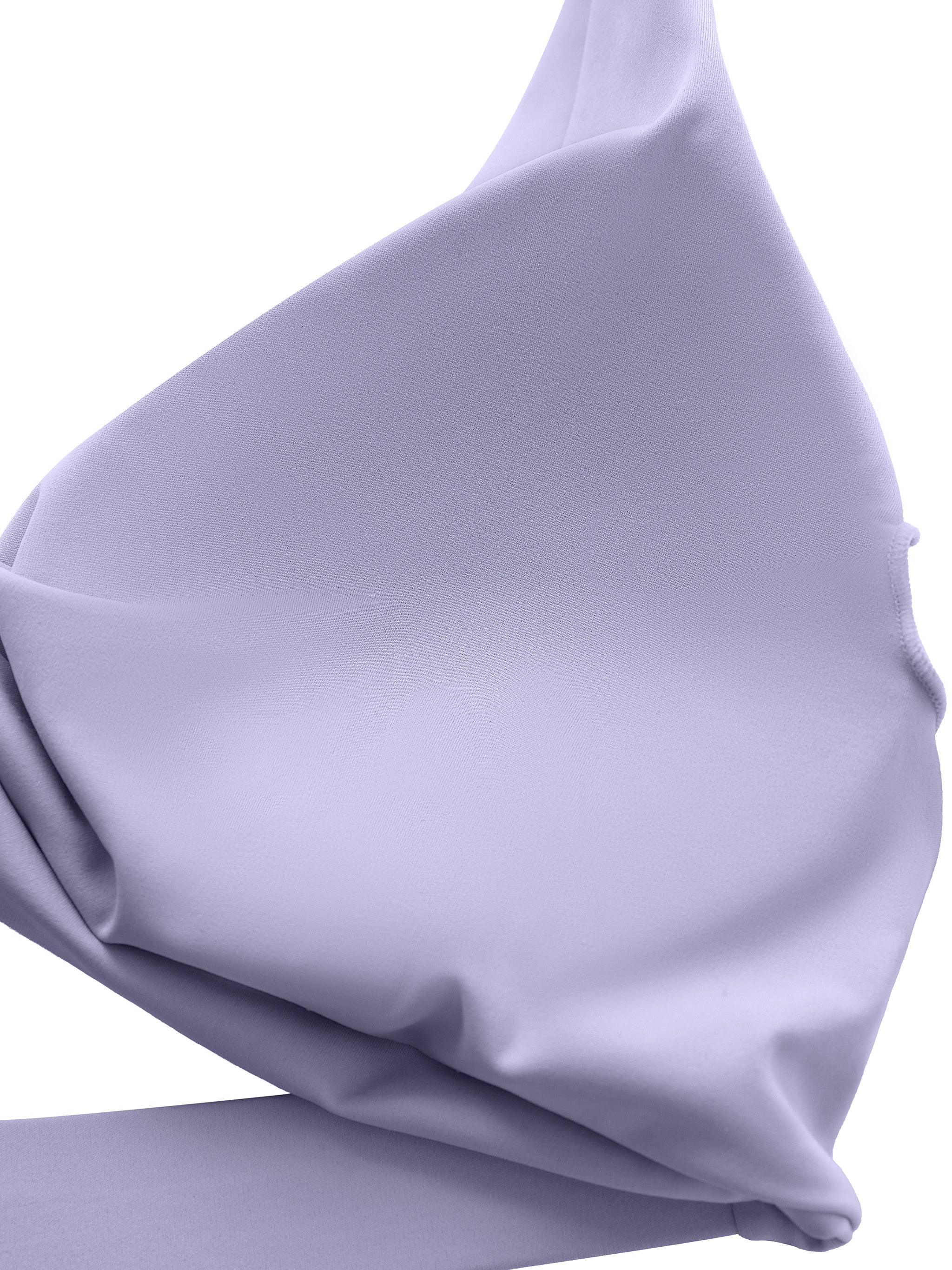 Women's Pleated Halter Sports Bra fabric detail view 6