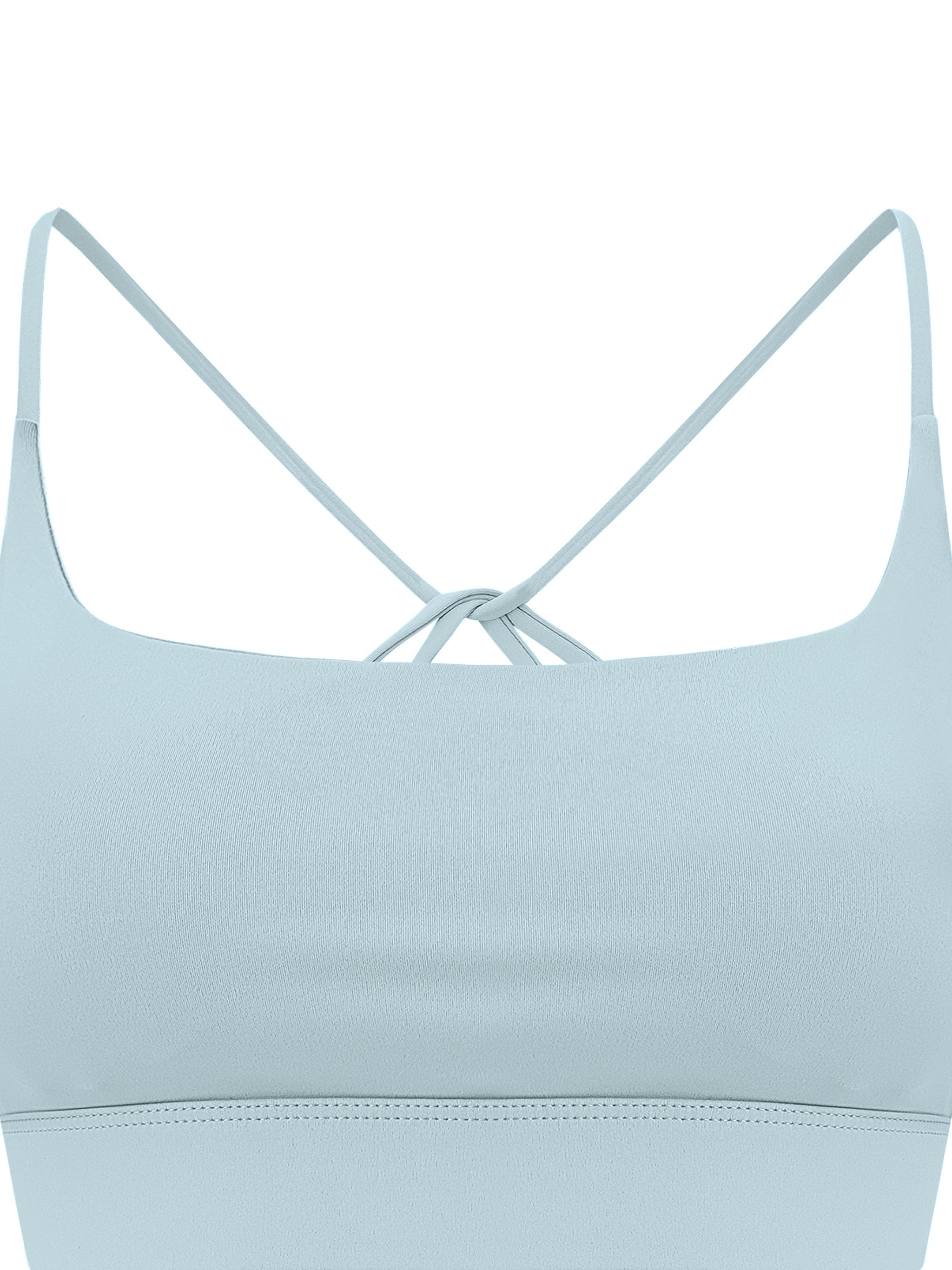 Strappy Criss Cross Yoga Sports Bra fabric detail view 2