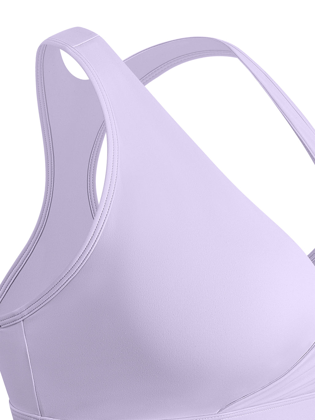 Women's Crossover V-Neck Sports Bra fabric detail view 2