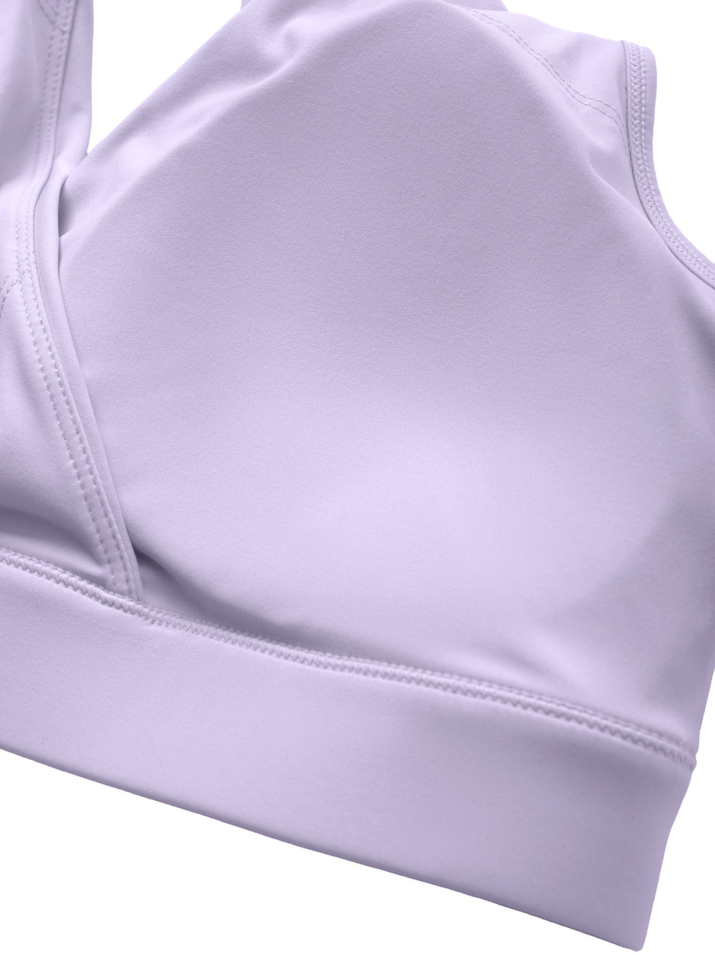 Women's Crossover V-Neck Sports Bra fabric detail view 4